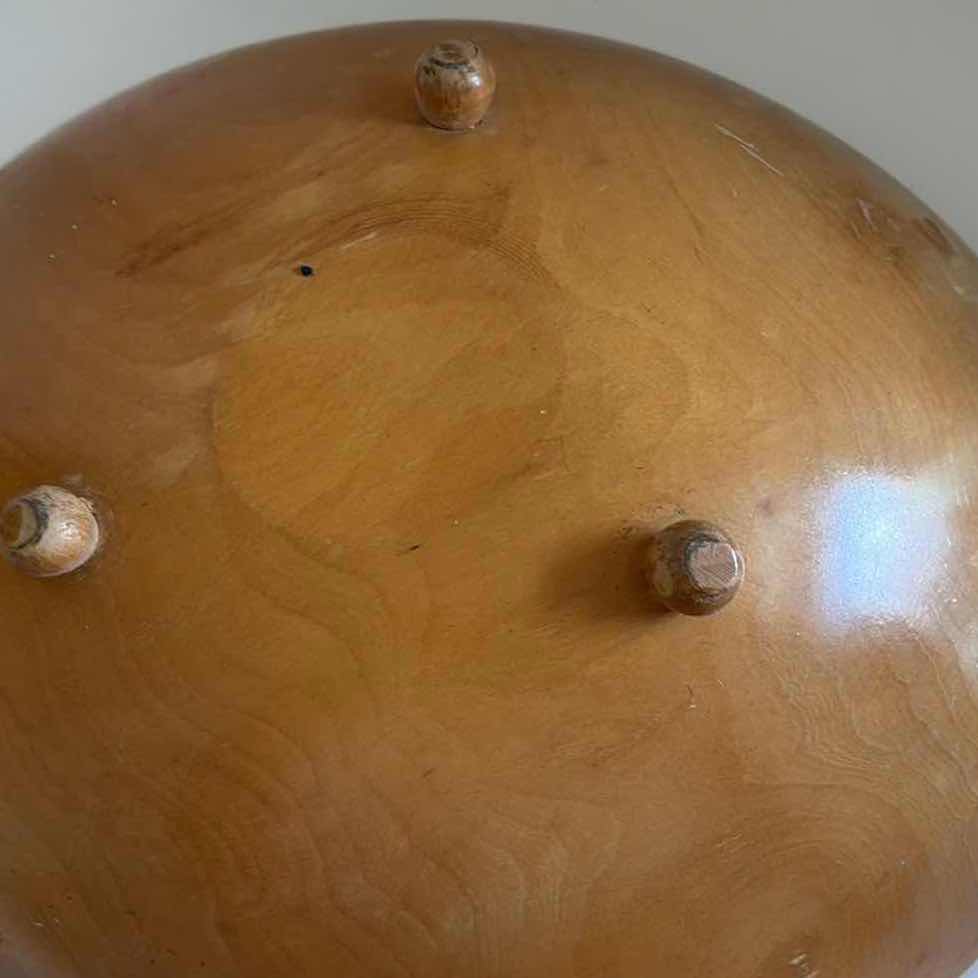 Photo 1 of ALASKA HAND PAINTED WOLF WOOD BOWL L16”