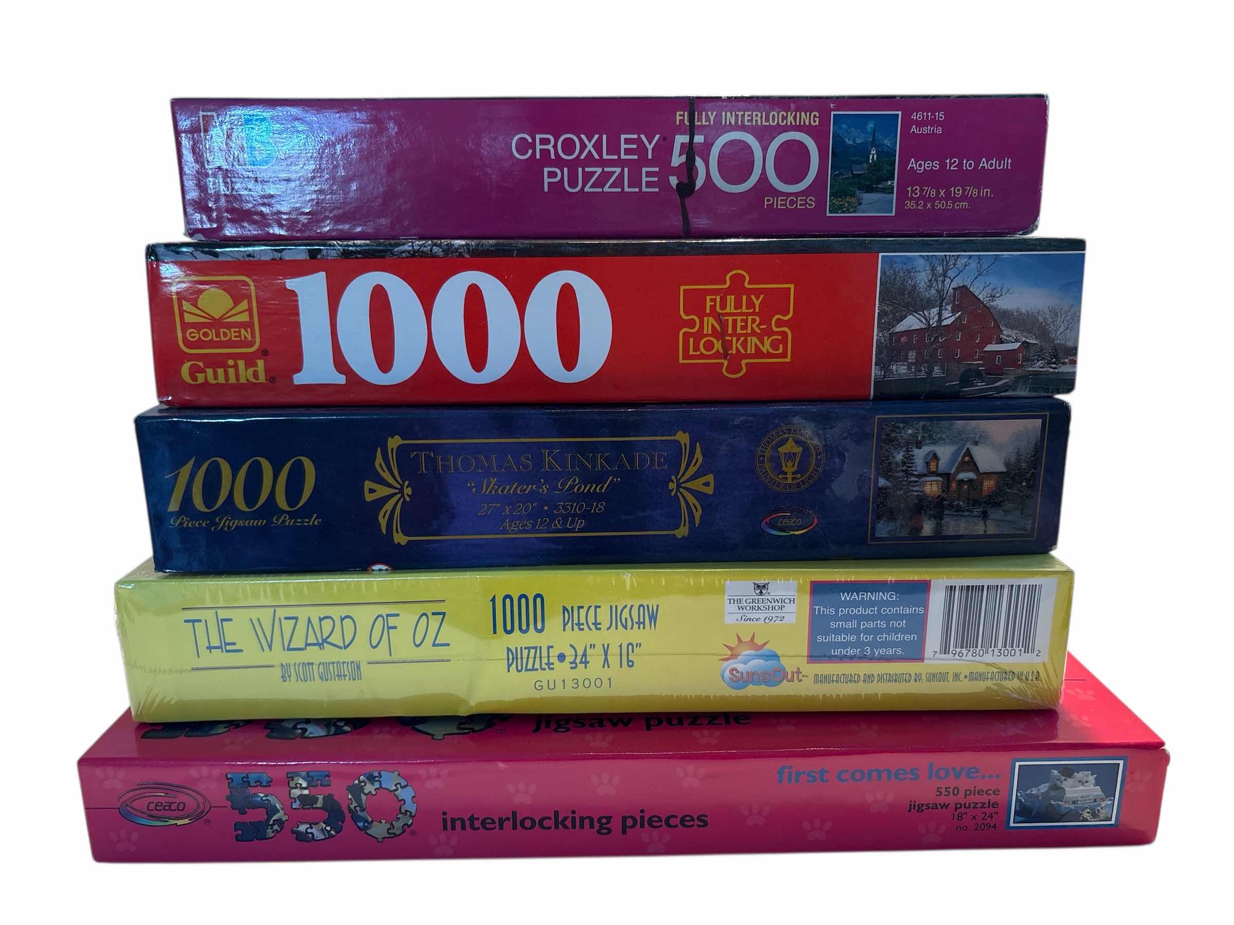 Photo 1 of (5)PCS PUZZLES