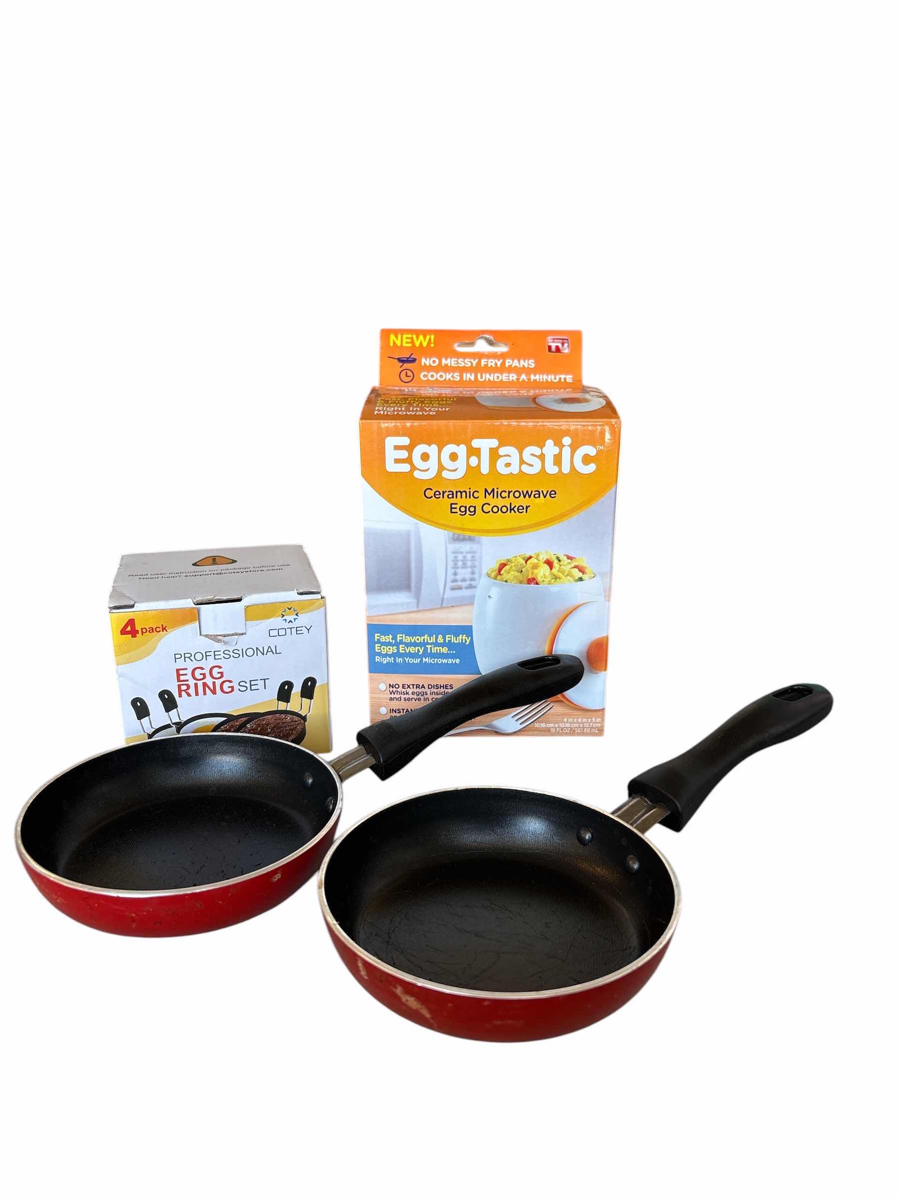 Photo 1 of (4)PCS EGG COOKER,RING &PANS