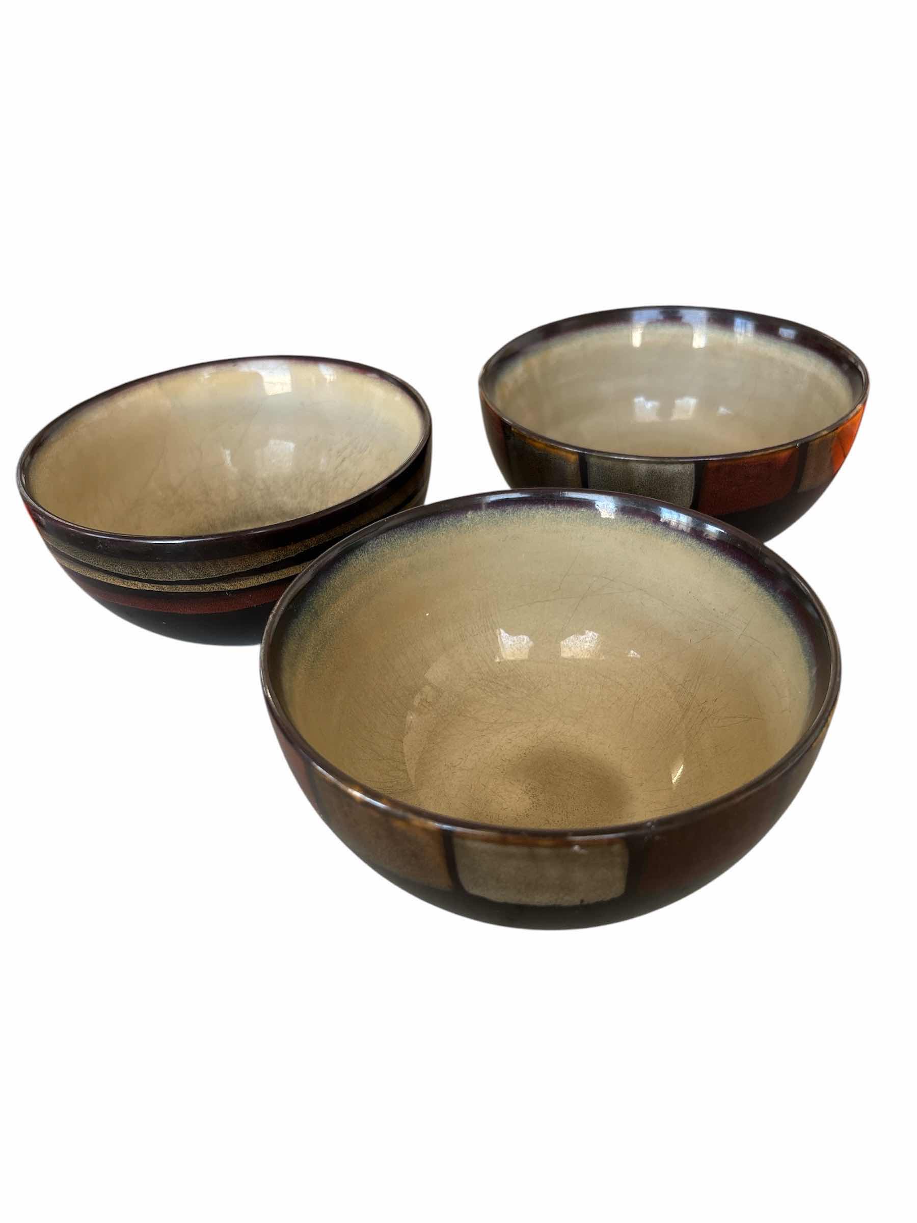 Photo 1 of (3)PCS PFALTZGRAFF TAOS BOWLS 6”