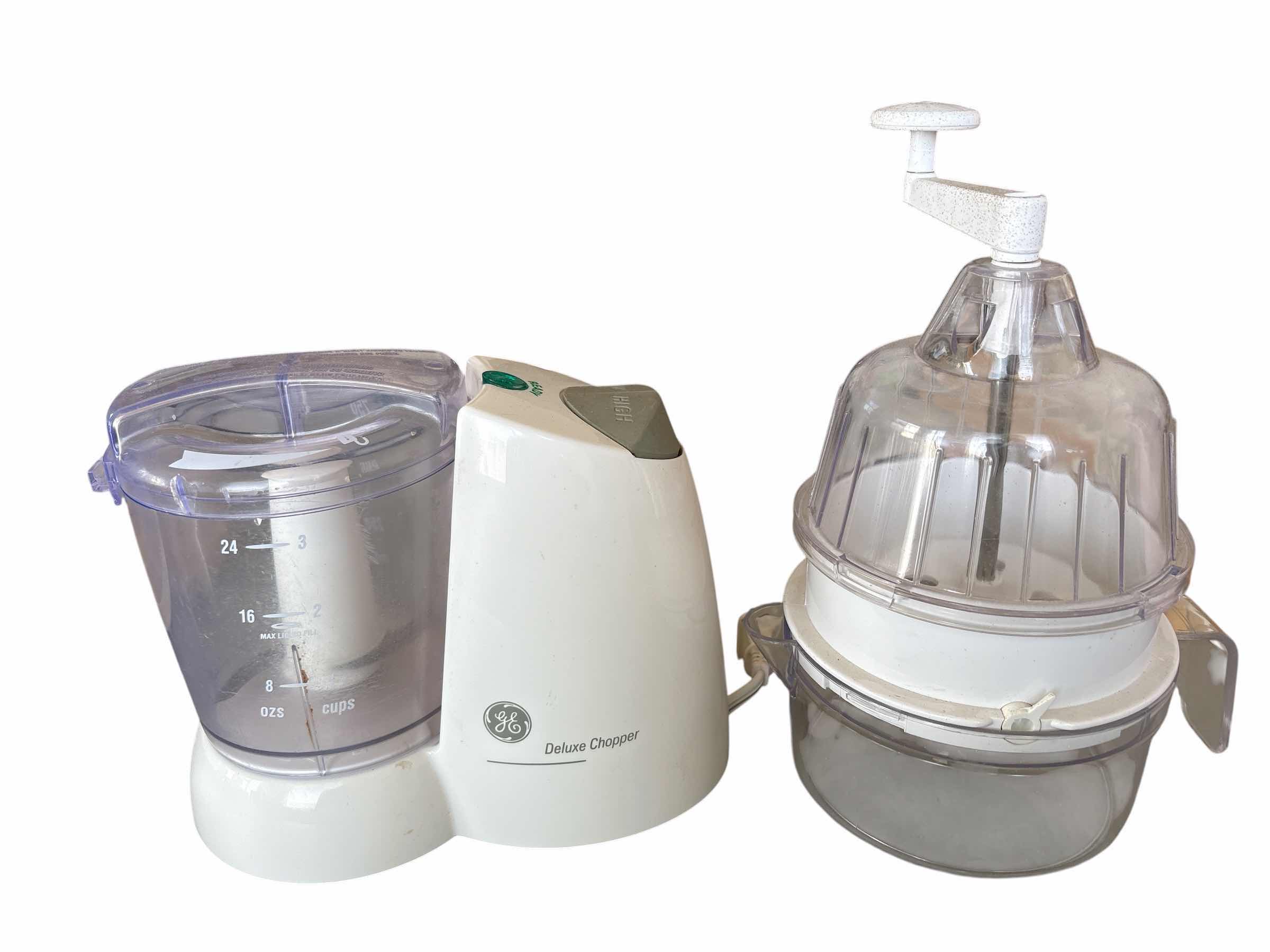 Photo 1 of (2)PCS GE & MANUAL HAND CHOPPER
