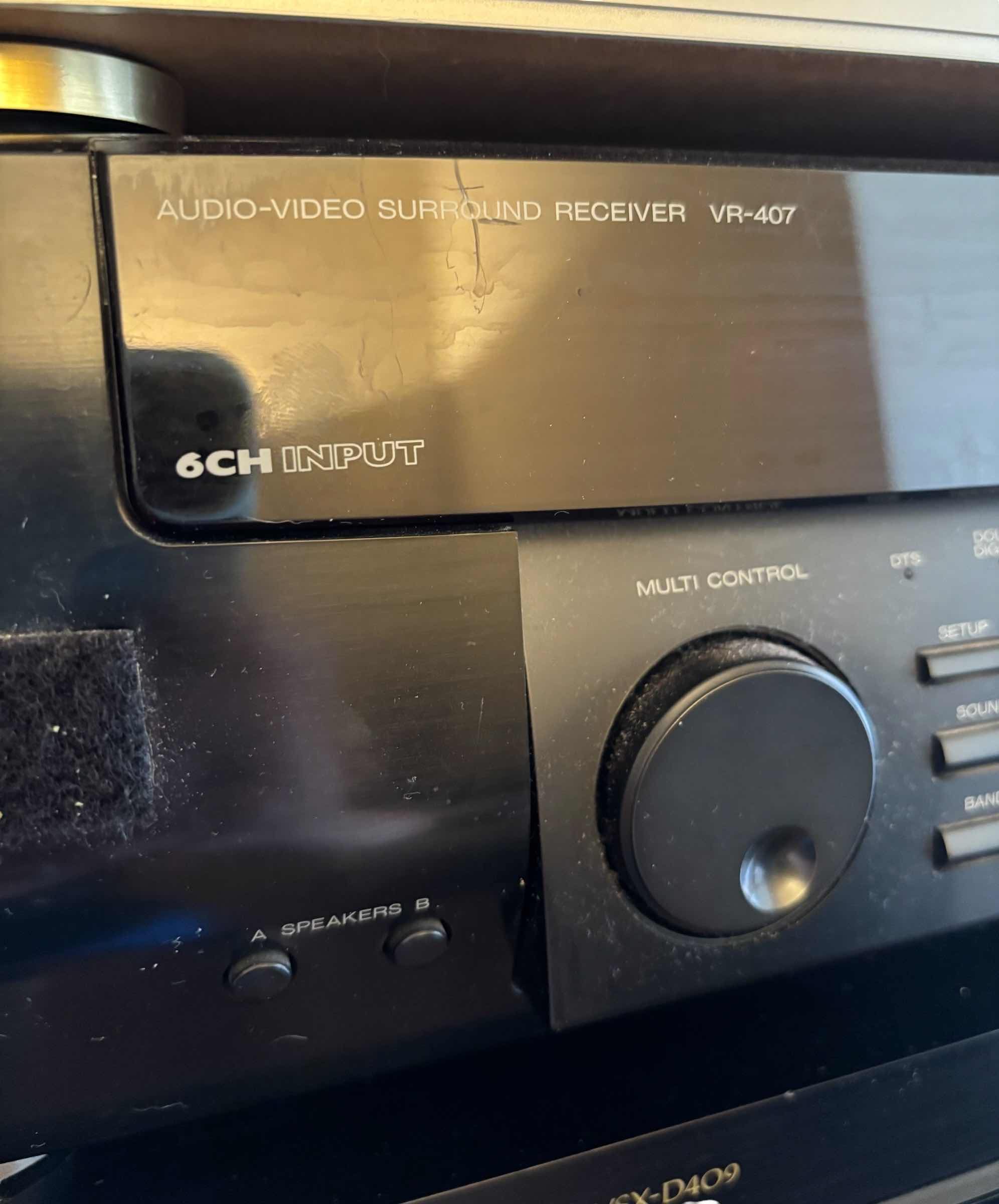 Photo 1 of KENWOOD VR-407 AUDIO VIDEO SURROUND RECEIVER