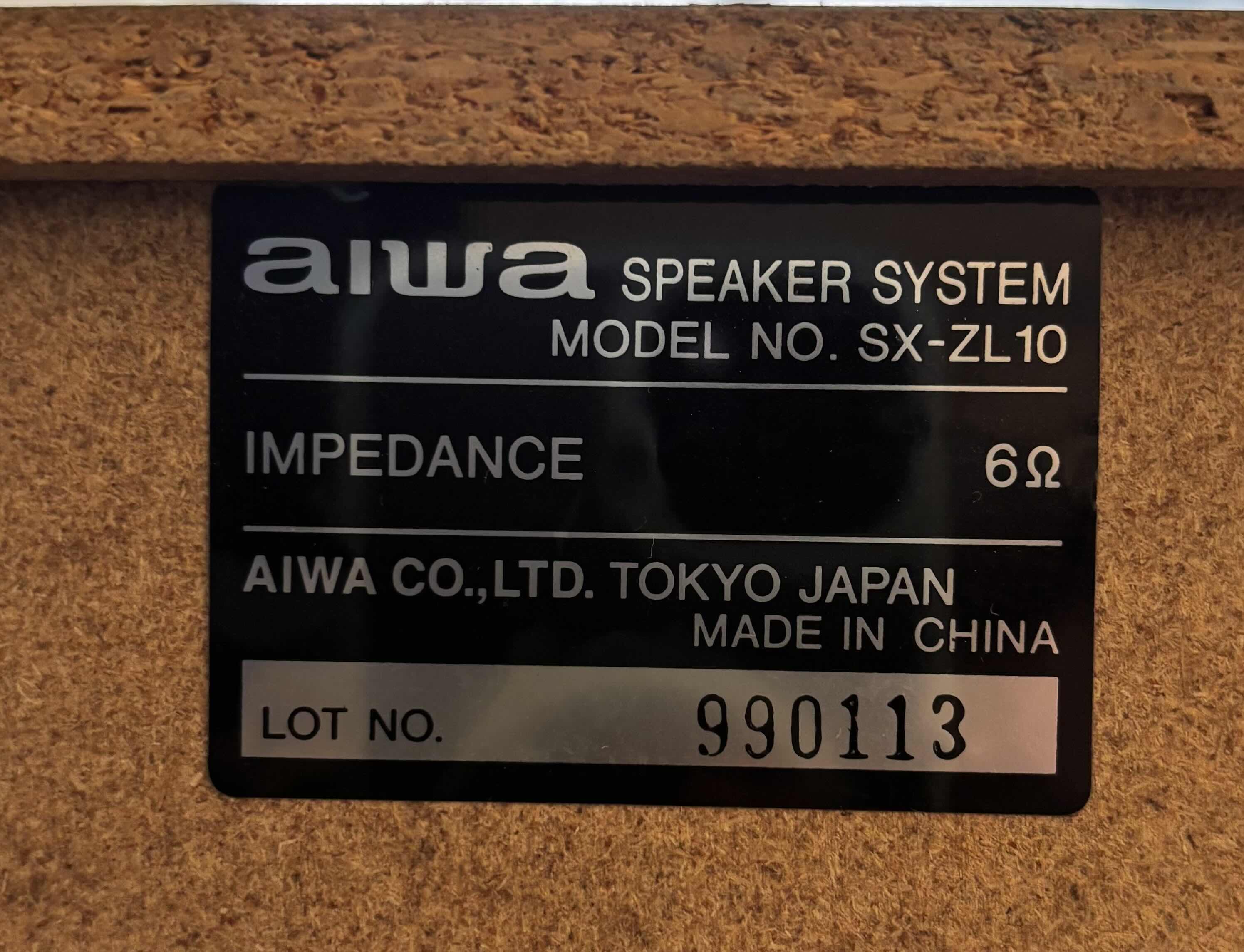 Photo 1 of VINTAGE AIWA BOOKSHELF SPEAKERS (2)
