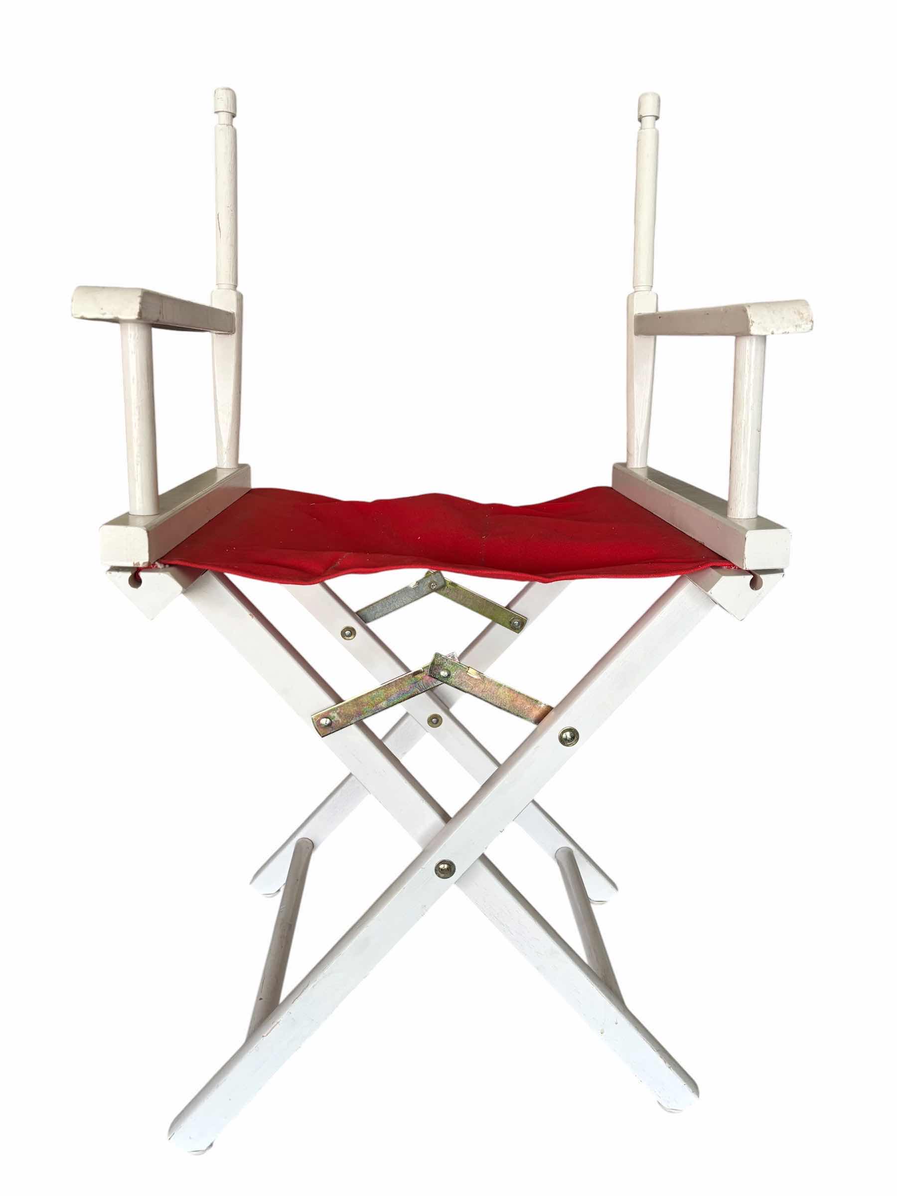 Photo 1 of DIRECTORS CHAIRS (2) MISSING BACK CANVAS