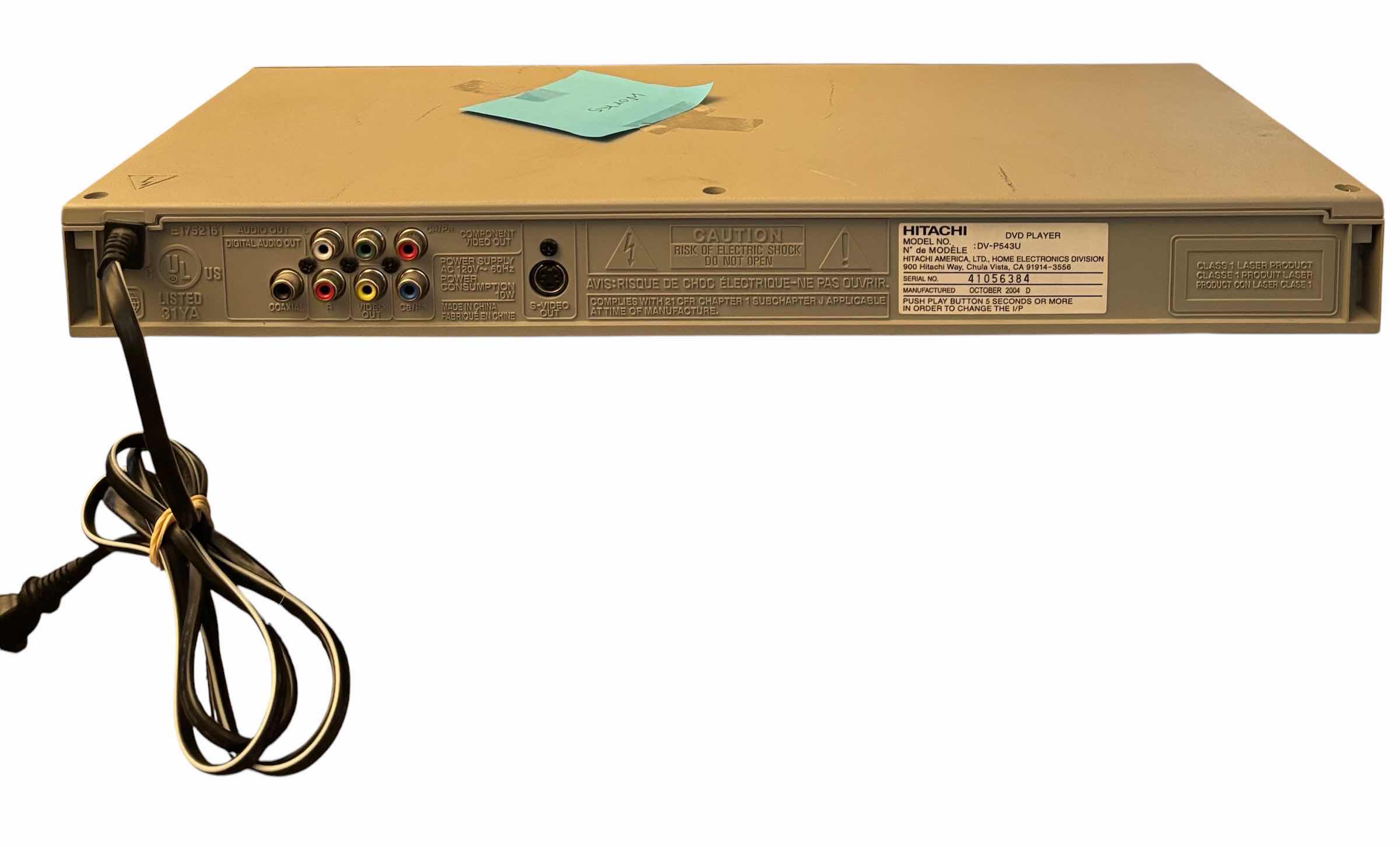 Photo 1 of GOLDSTAR VHS & HITACHI DVD PLAYER