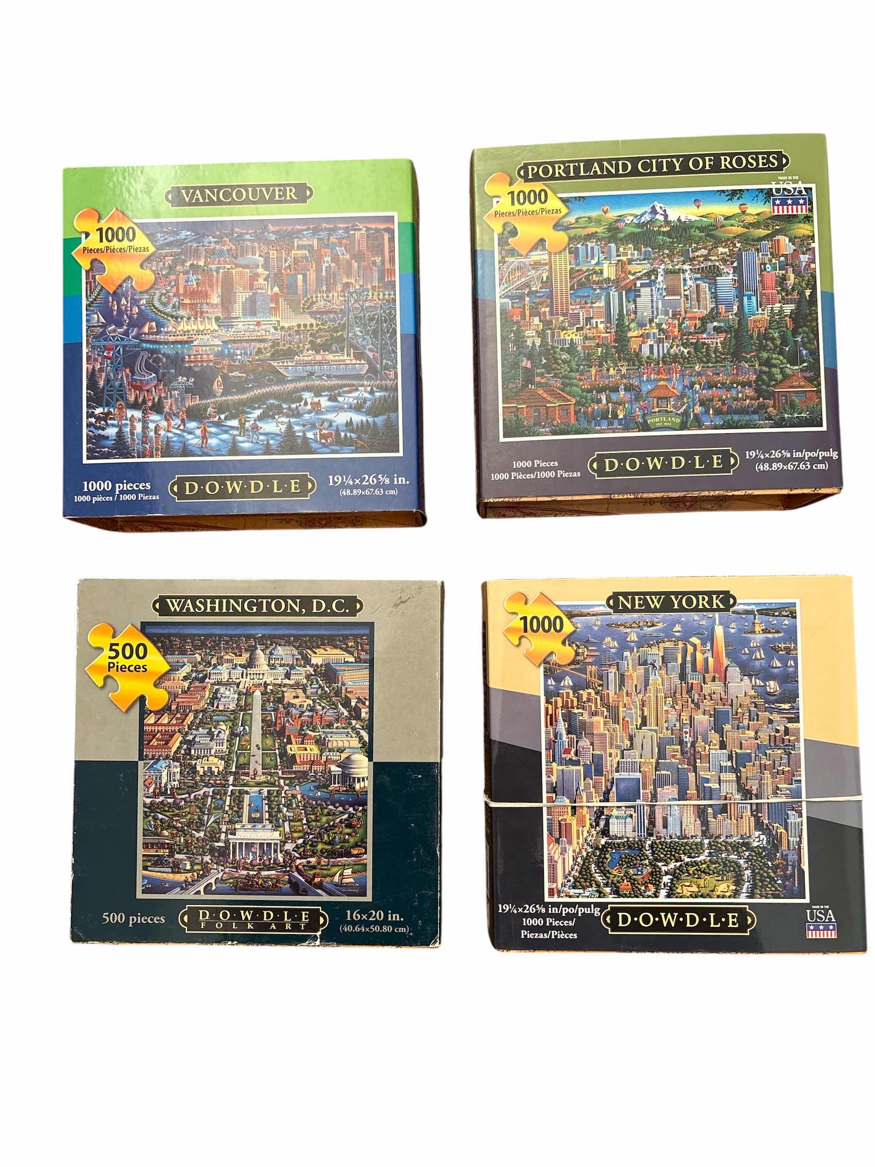 Photo 1 of DOWDLE DOLK ART PUZZLES “CITIES”