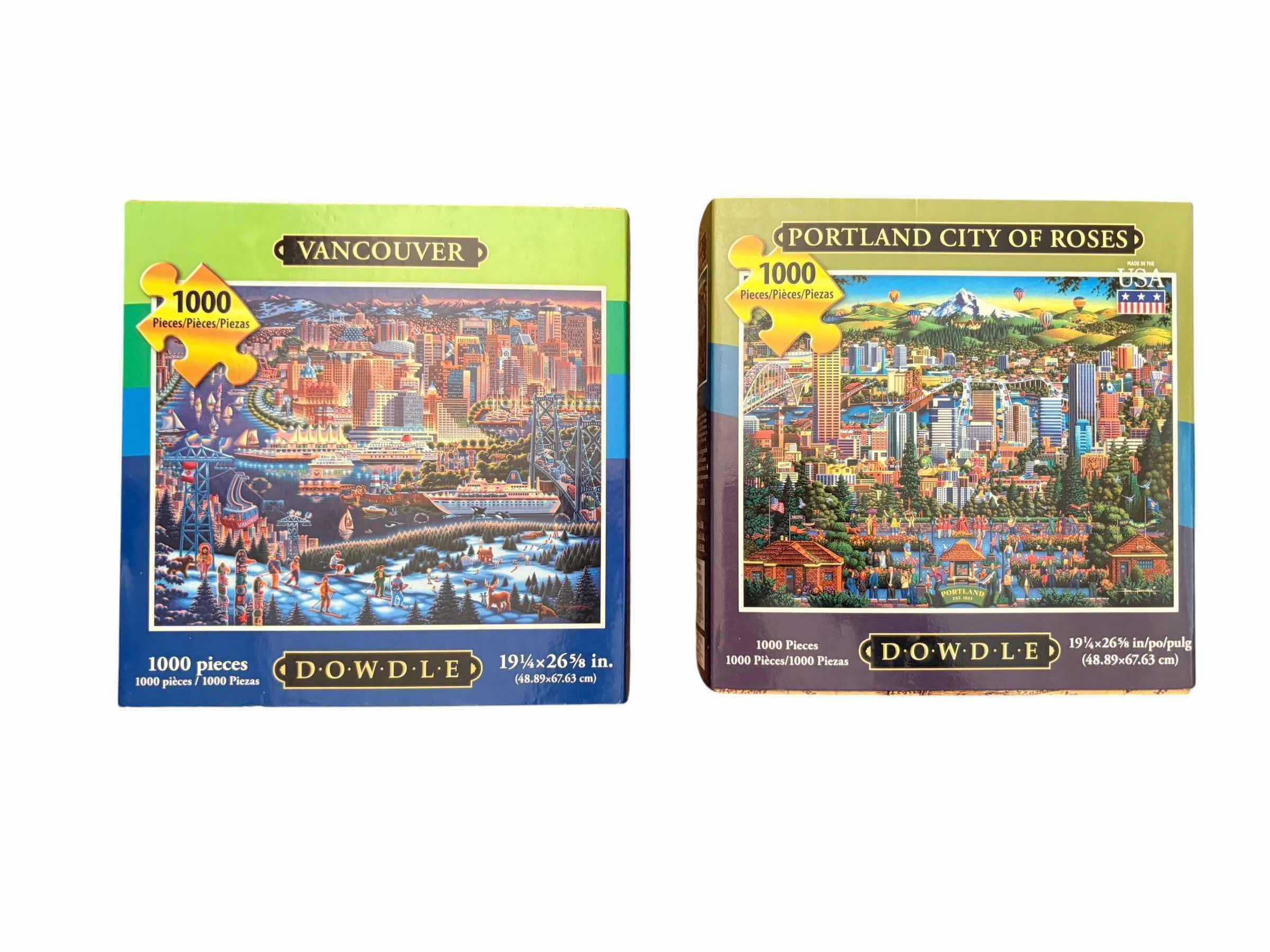 Photo 1 of DOWDLE DOLK ART PUZZLES “CITIES”