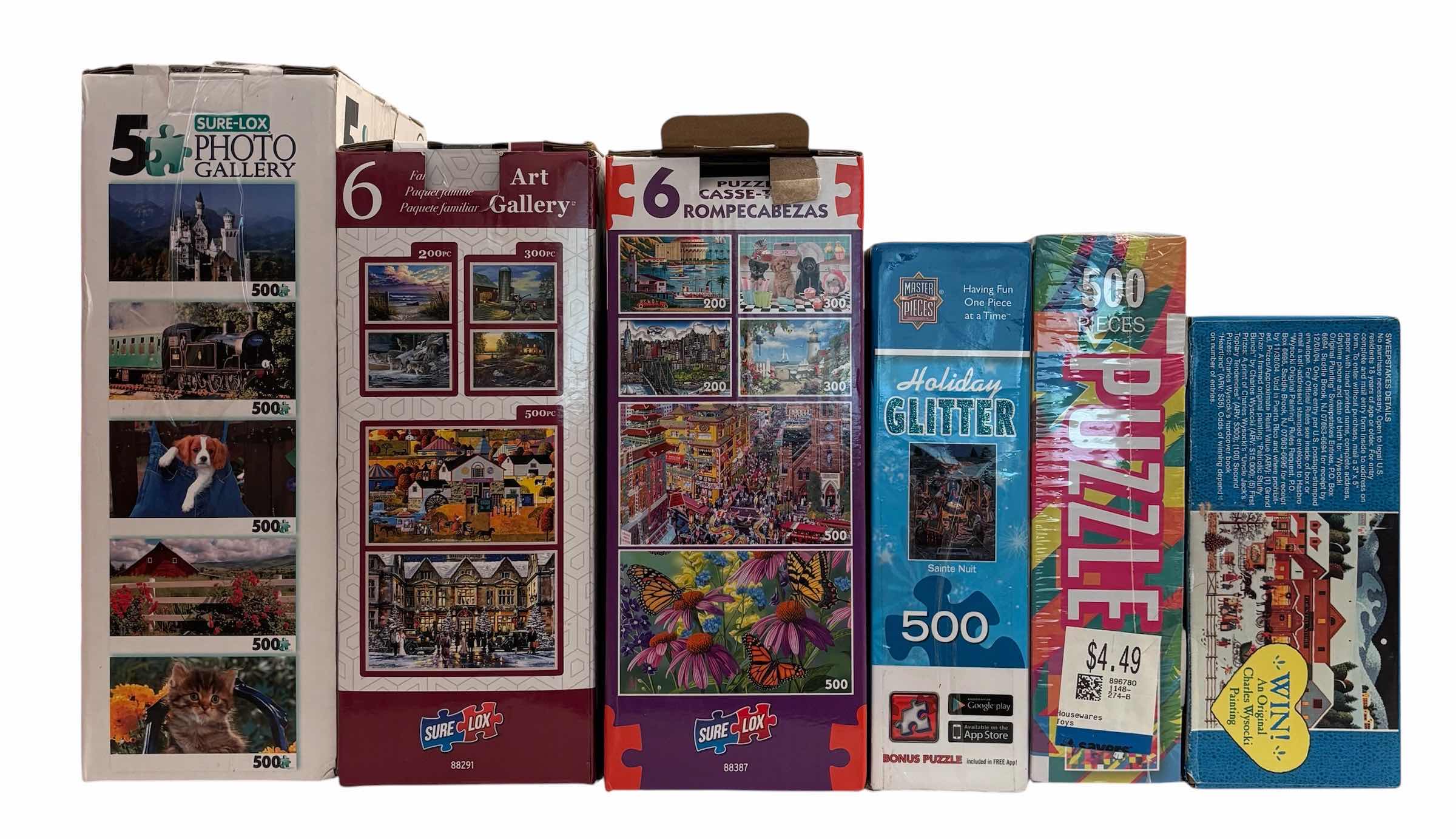 Photo 1 of PUZZLES (6): HOLIDAY GLITTER, ART GALLERY