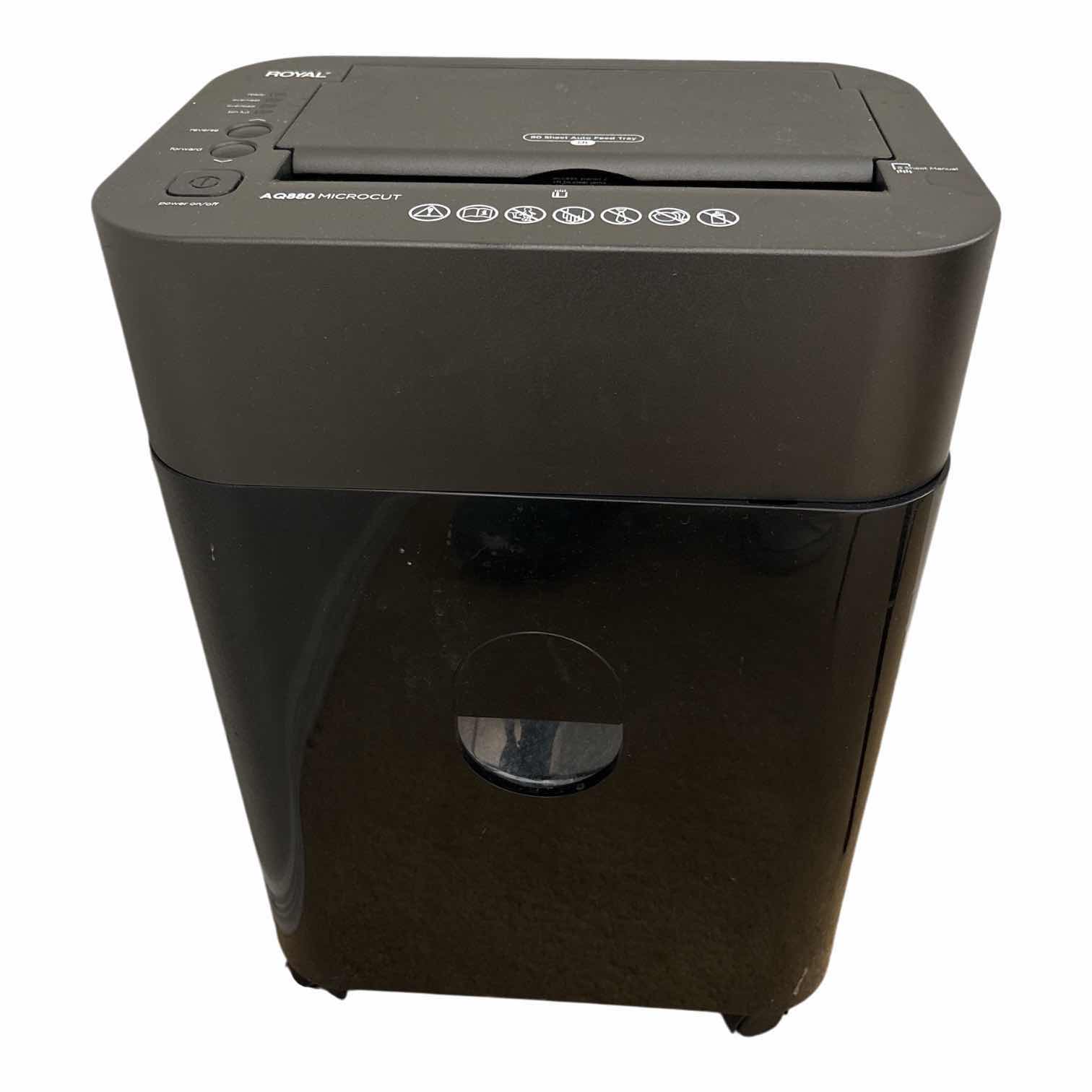 Photo 1 of ROYAL MICROCUT SHREDDER ON WHEELS MODEL AQ880 H19.5”