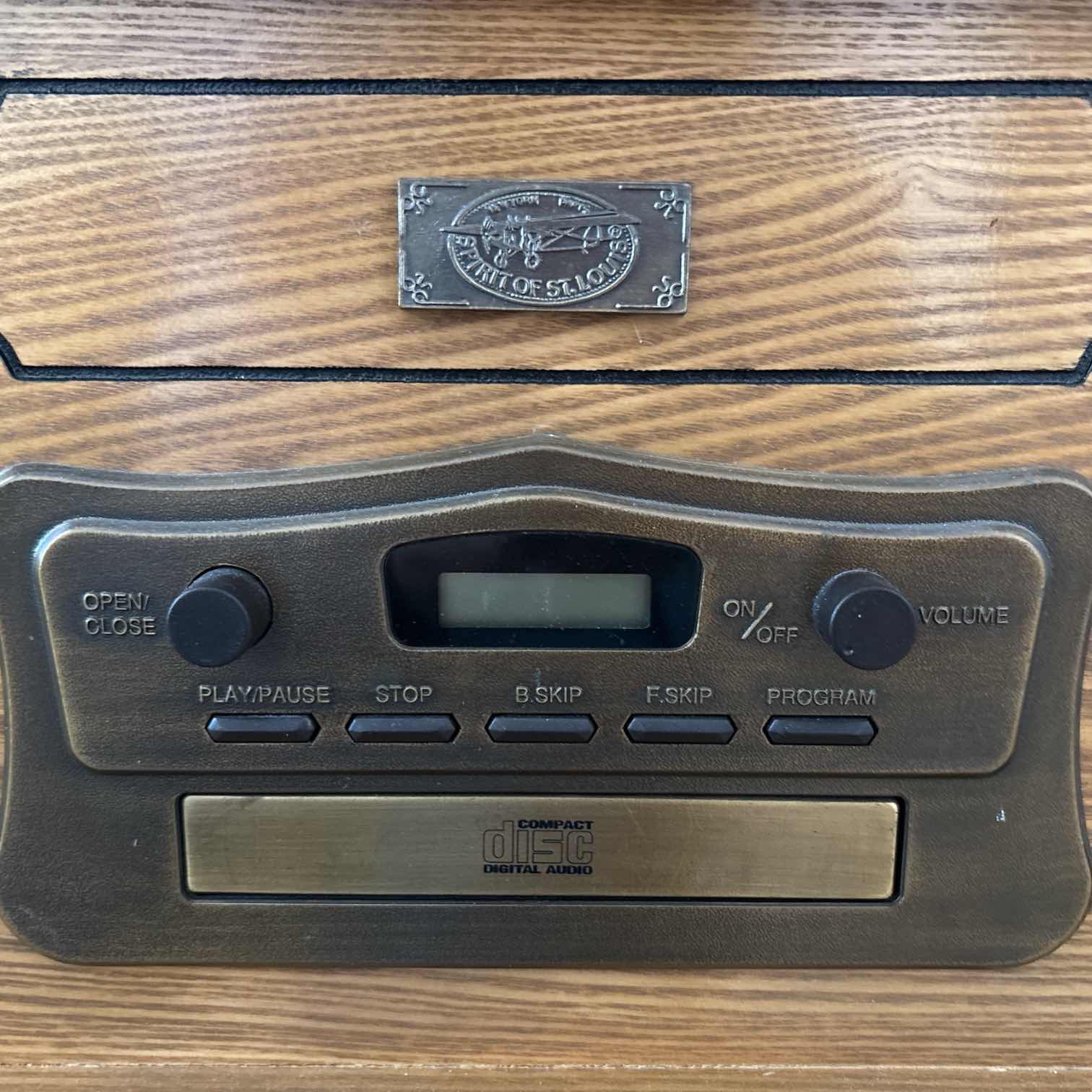 Photo 1 of VINTAGE STYLE SPIRIT OF ST.LOUIS ALL IN ONE MUSIC SYSTEM 17.5”X13.5”H9.25”