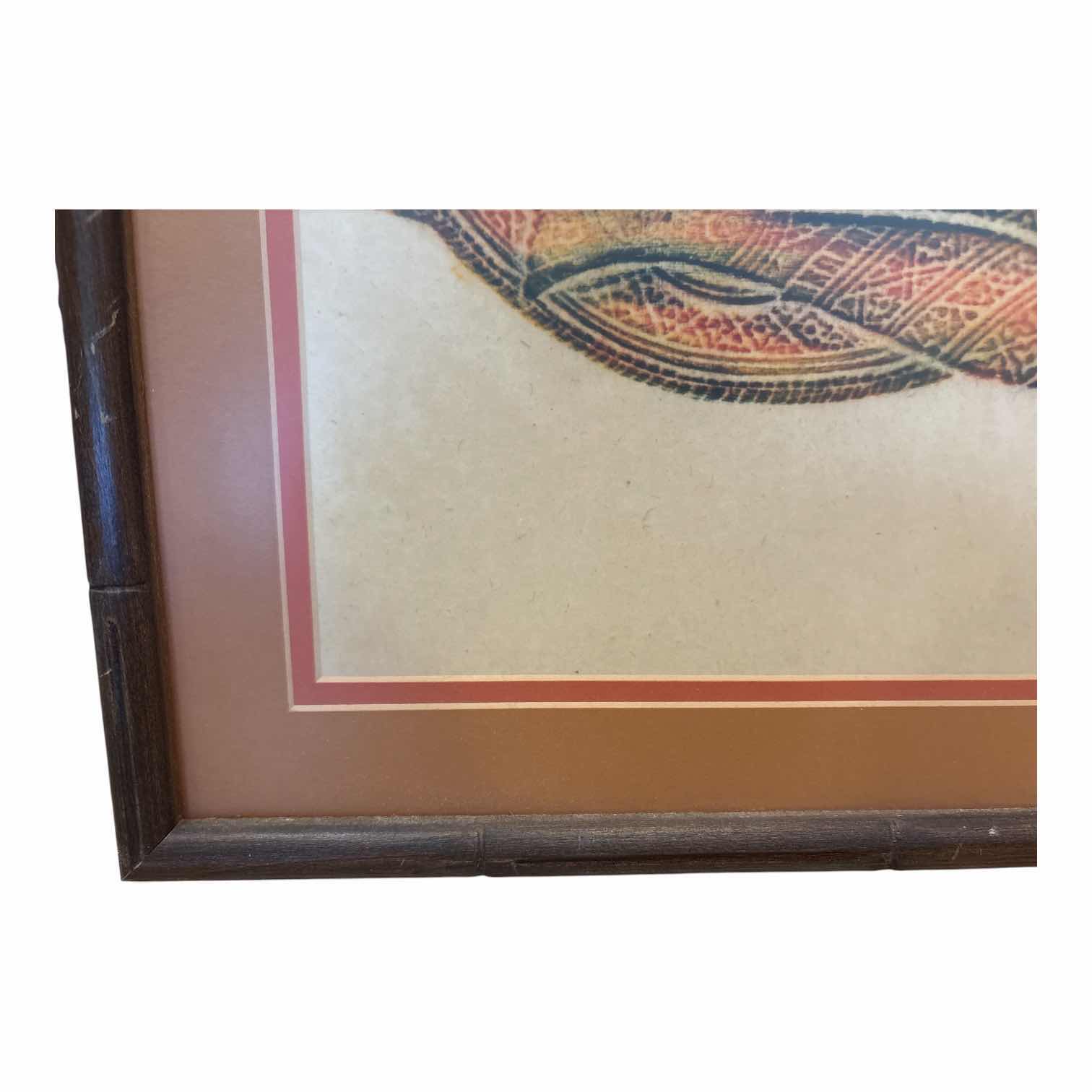 Photo 1 of FRAMED VINTAGE ARTWORK THAI TEMPLE MUSICIANS 21.5”X24”
