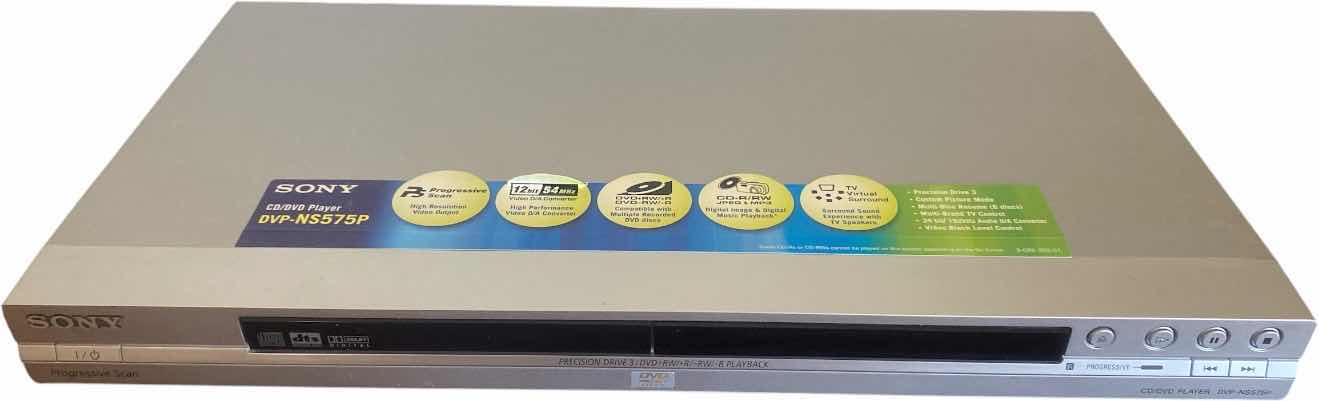 Photo 1 of SONY PROGRESSIVE SCAN DVD/CD PLAYER MODEL DVP – NS575P