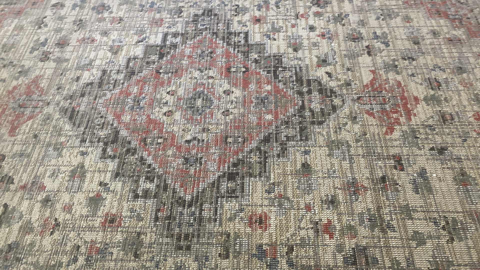 Photo 1 of VERANDA LIVING DISTRESSED TRADITIONAL RED AREA RUG, 7’8“ X 10‘