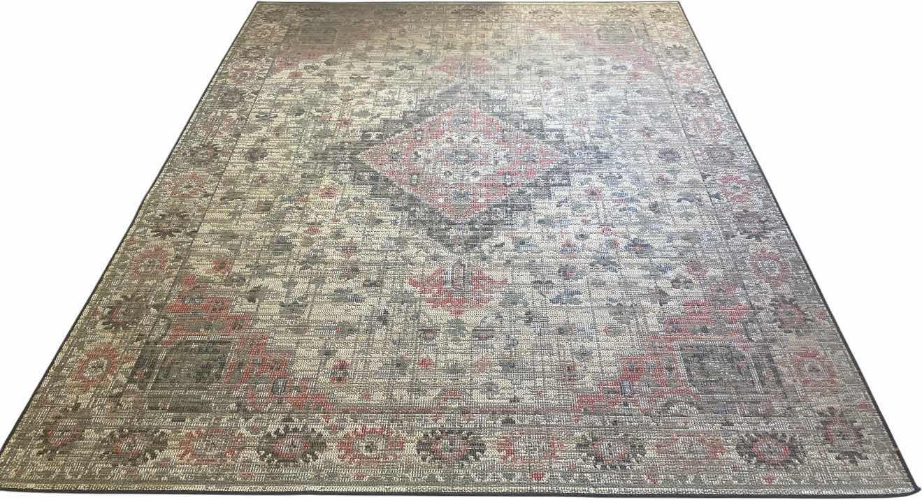 Photo 1 of VERANDA LIVING DISTRESSED TRADITIONAL RED AREA RUG, 7’8“ X 10‘