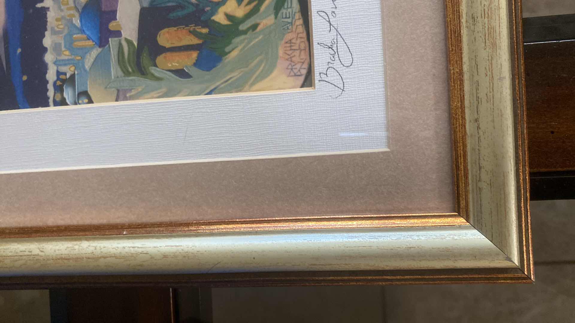 Photo 1 of FRAMED ART SHABBAT SIGNED BARCA LAVEE ARTWORK 20” X 16”