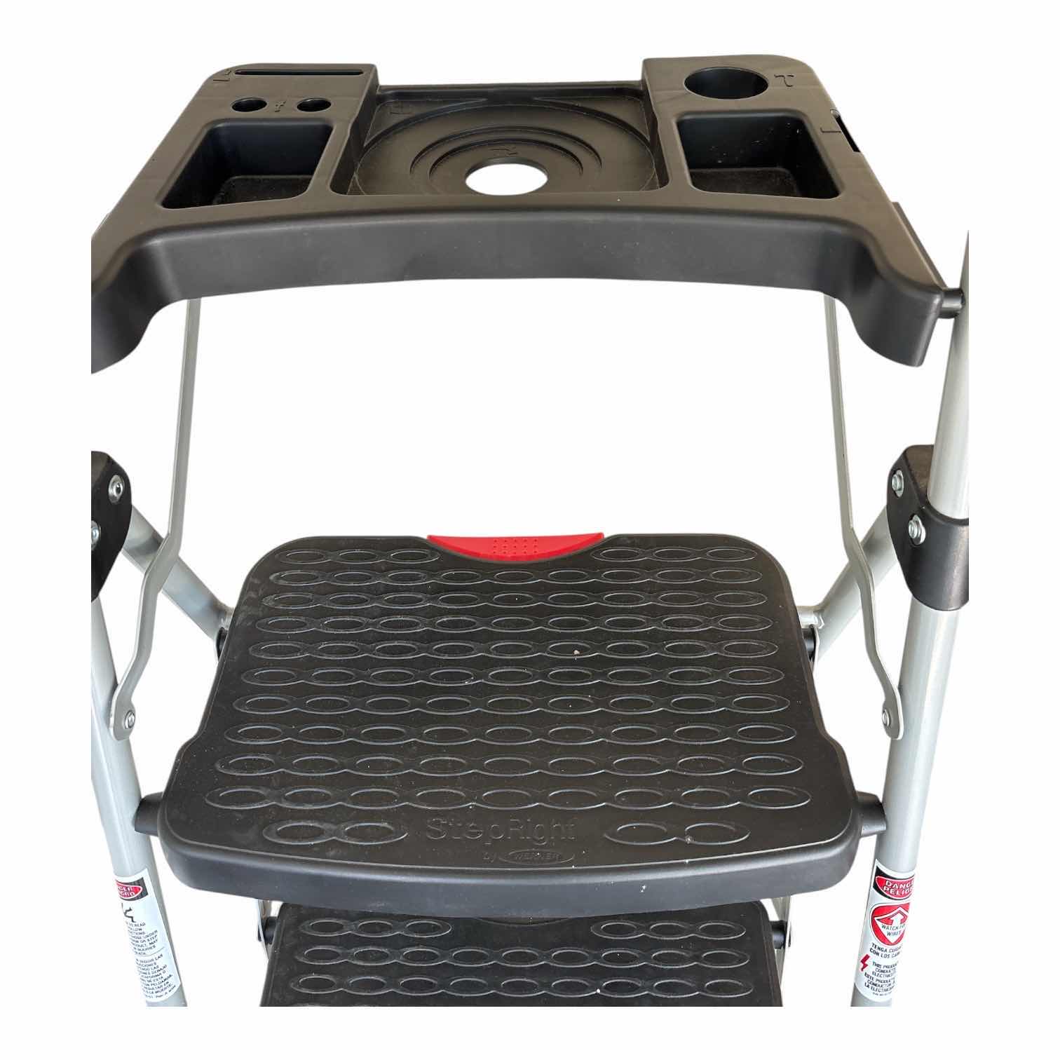 Photo 1 of STEP RIGHT 3-STEP FOLDING STEP STOOL W/TRAY H47”