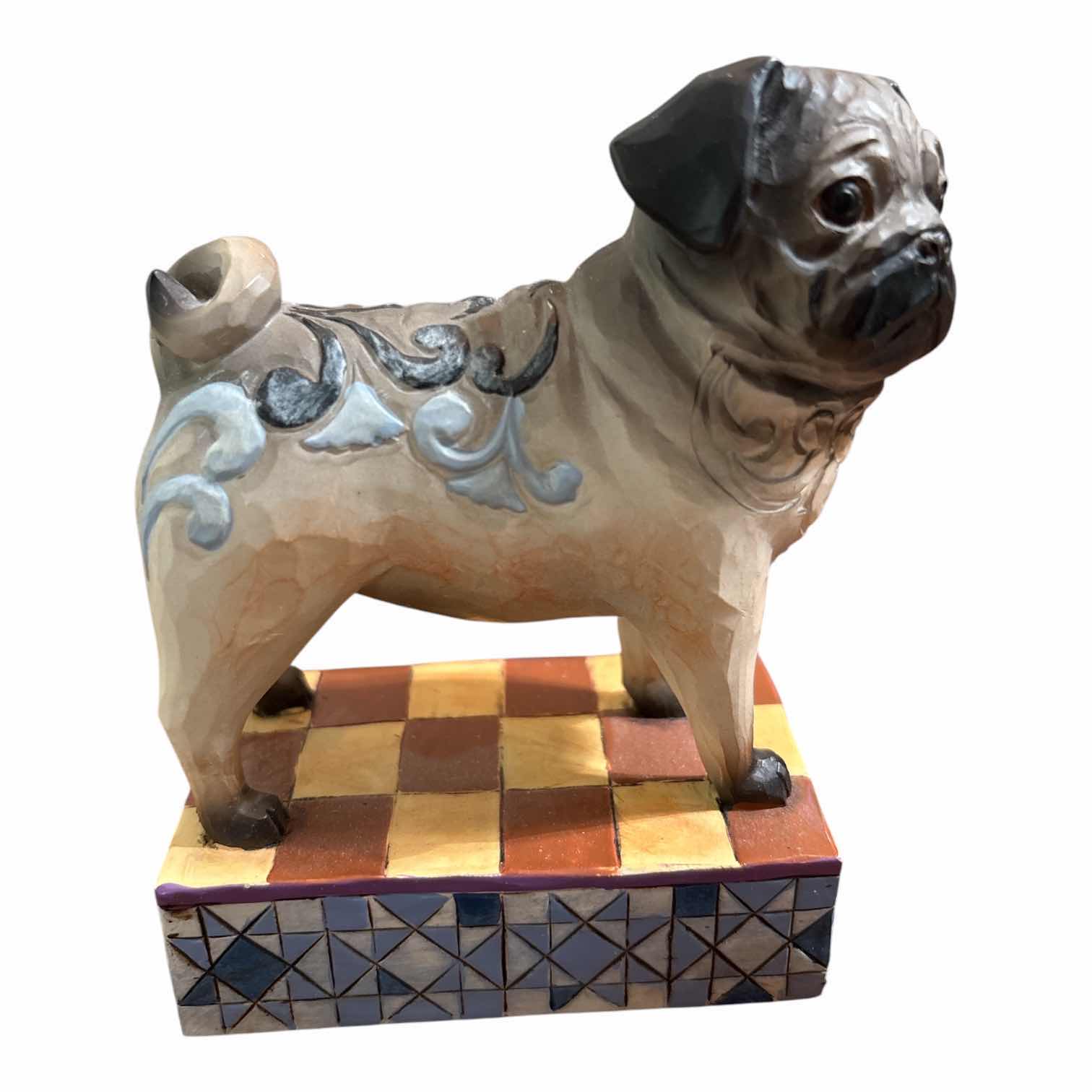 Photo 1 of JIM SHORE “SARGE PUG” FIGURINE H4.5”
