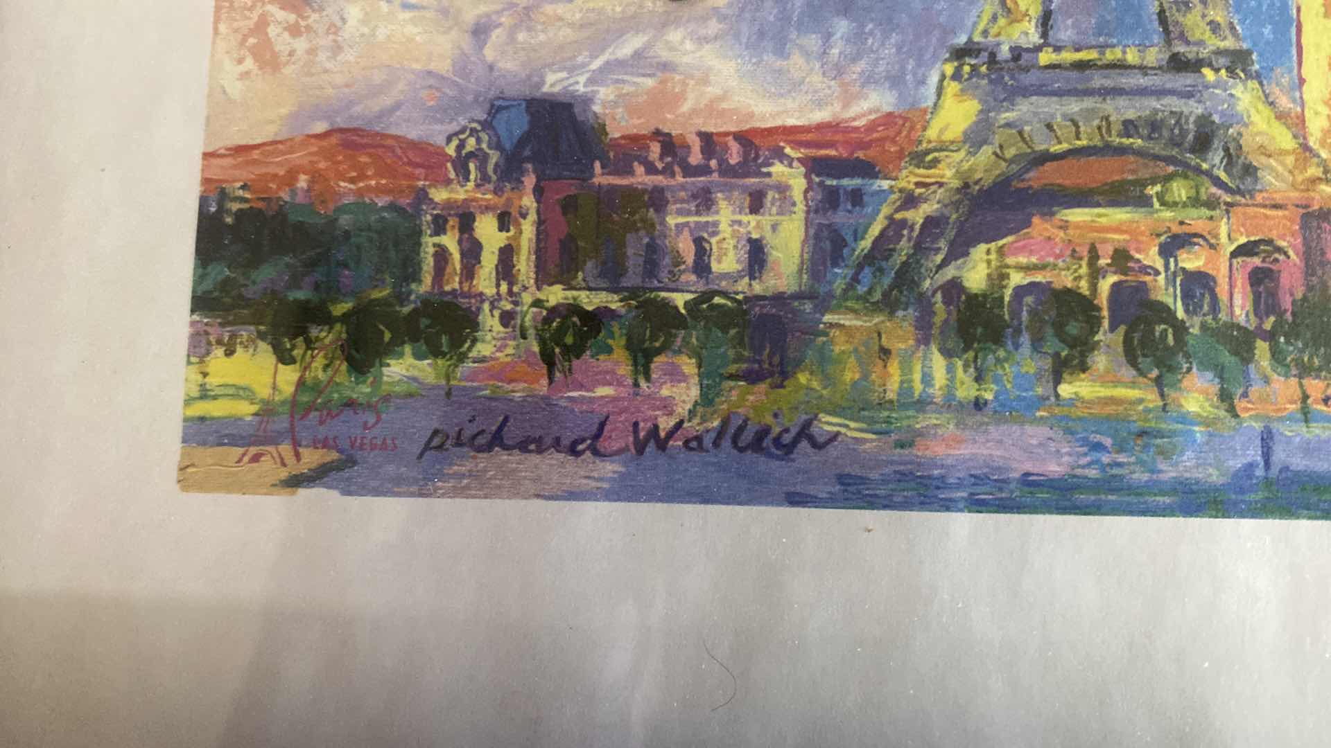 Photo 1 of 2-FRAMED ARTWORK, ARCHITECTURAL PARIS IS SIGNED, LARGEST ARTWORK 10“ X 15“