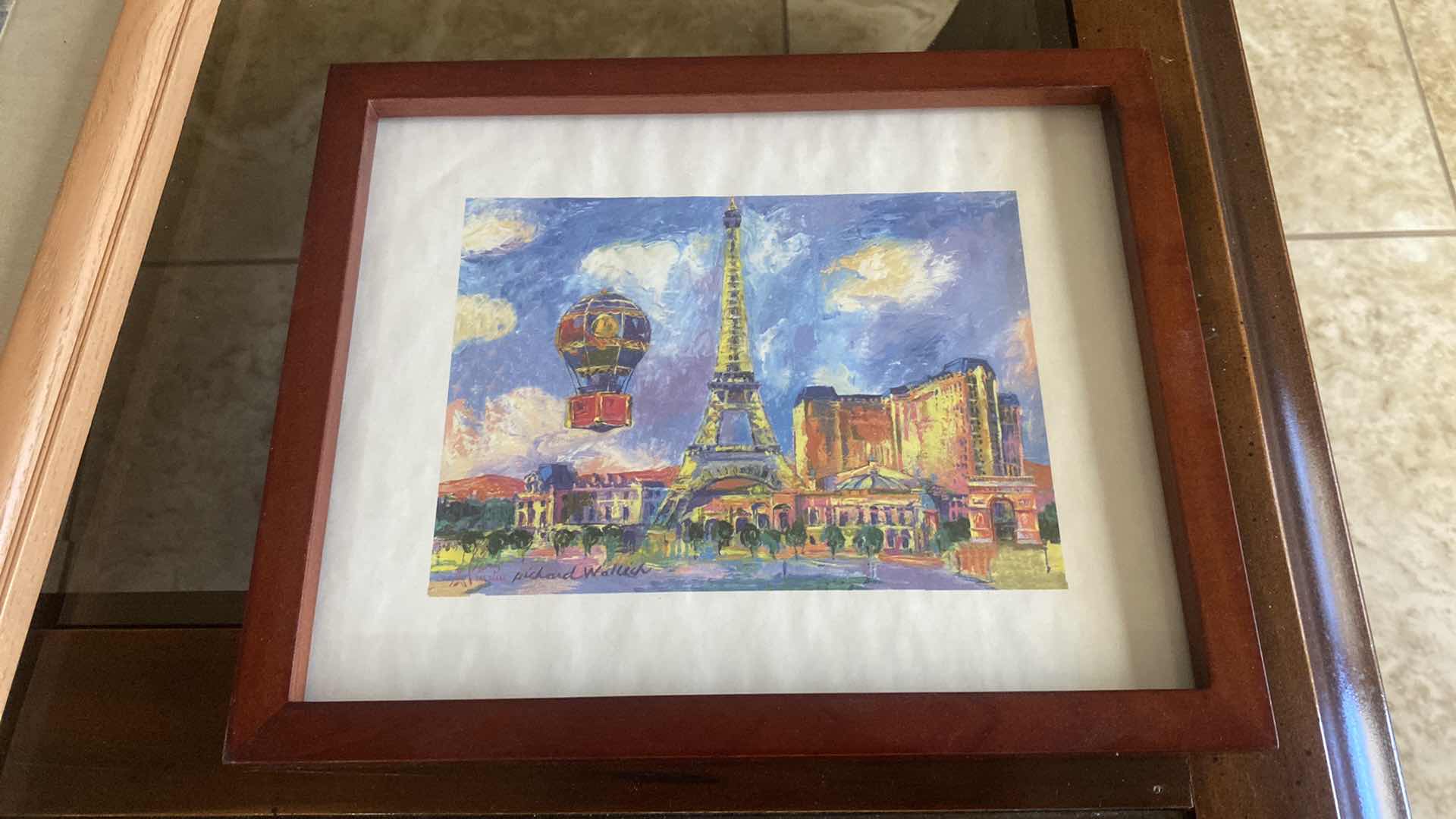 Photo 1 of 2-FRAMED ARTWORK, ARCHITECTURAL PARIS IS SIGNED, LARGEST ARTWORK 10“ X 15“