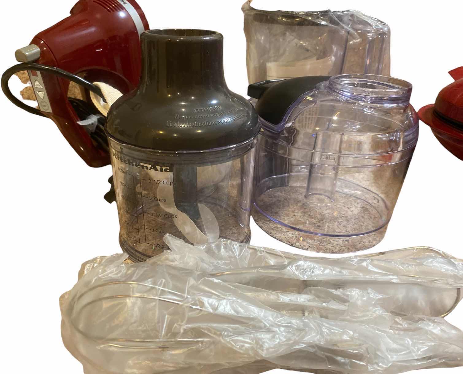 Photo 1 of KITCHENAID HAND, MIXER, AND KITCHENAID ASSORTED PIECES NO BASE