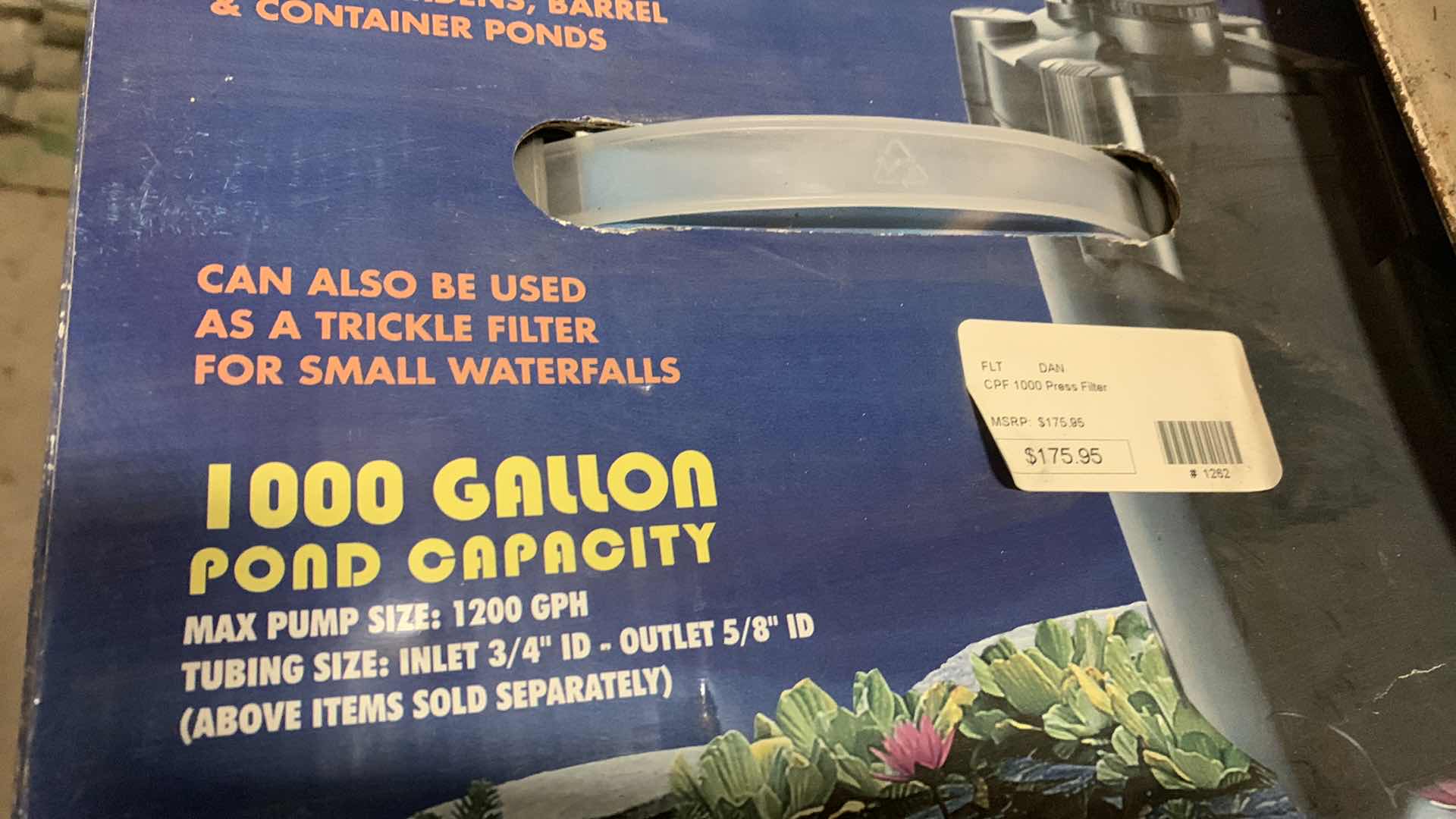 View 4 of $176 PONDMASTER PRESSURIZED FILTER SYSTEM CPF SERIES 1000, 1000 GALLON POND CAPACITY