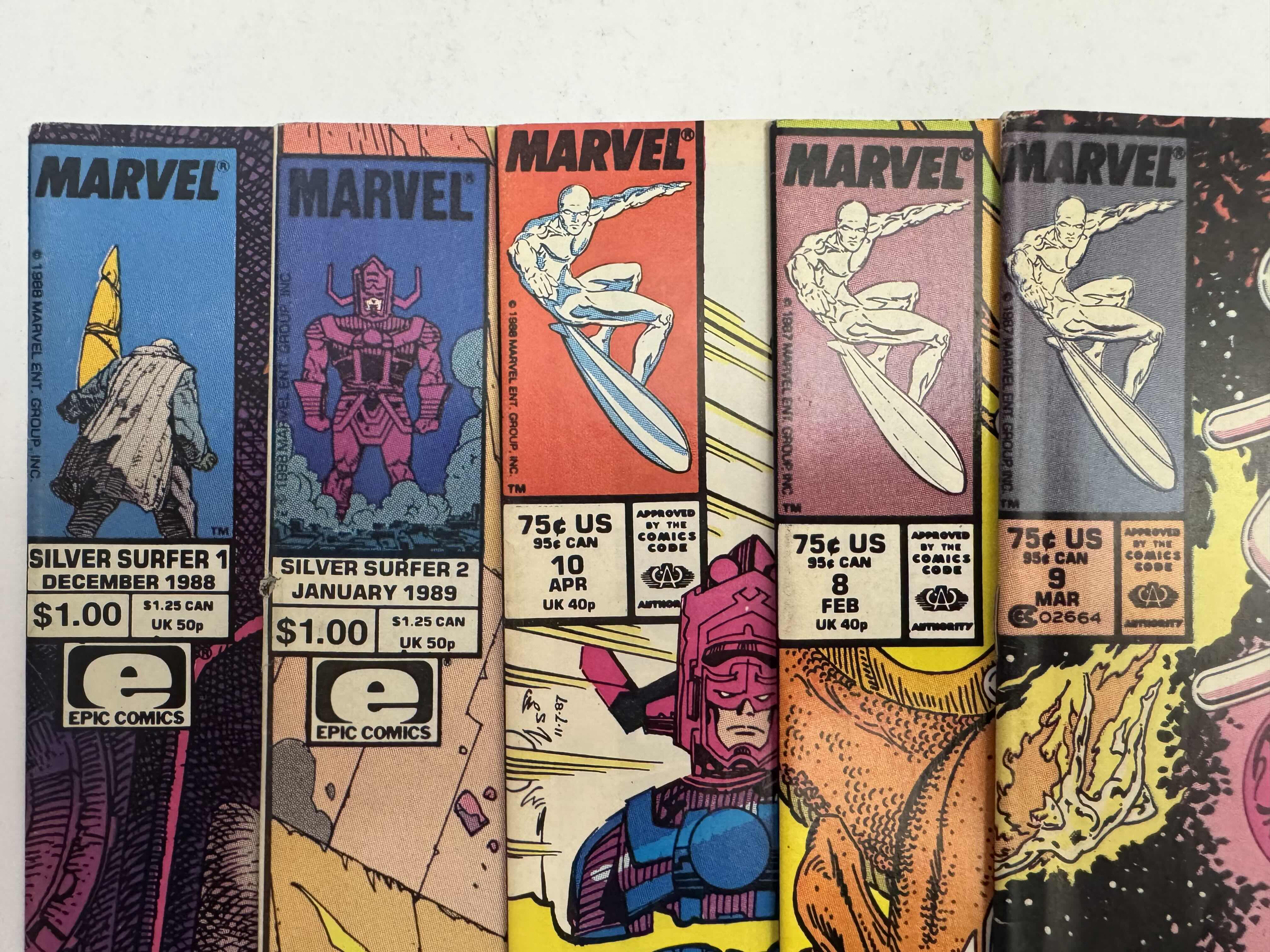 Photo 1 of 5- VINTAGE MARVEL SILVER SURFER COMIC BOOKS
