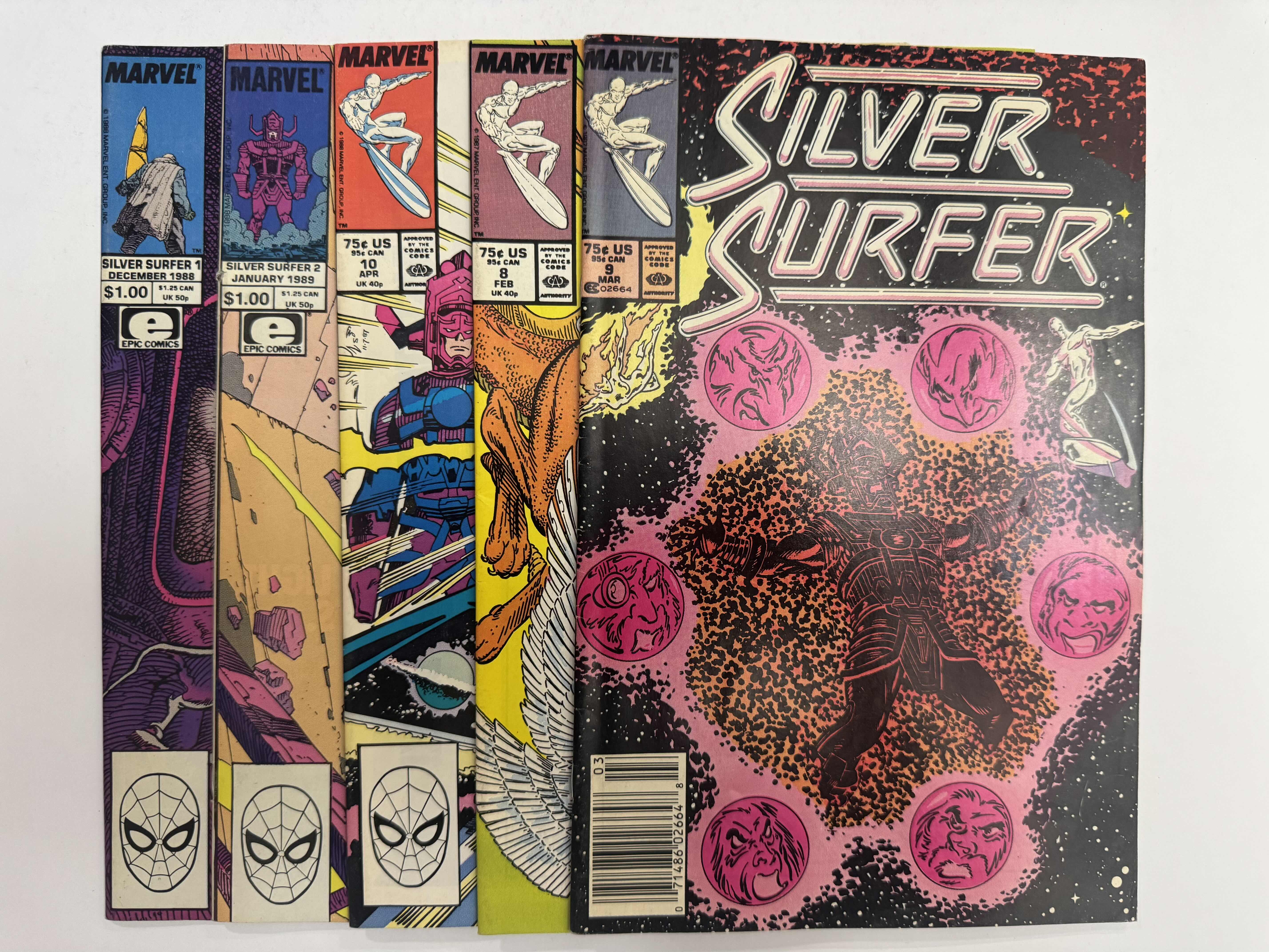 Photo 1 of 5- VINTAGE MARVEL SILVER SURFER COMIC BOOKS