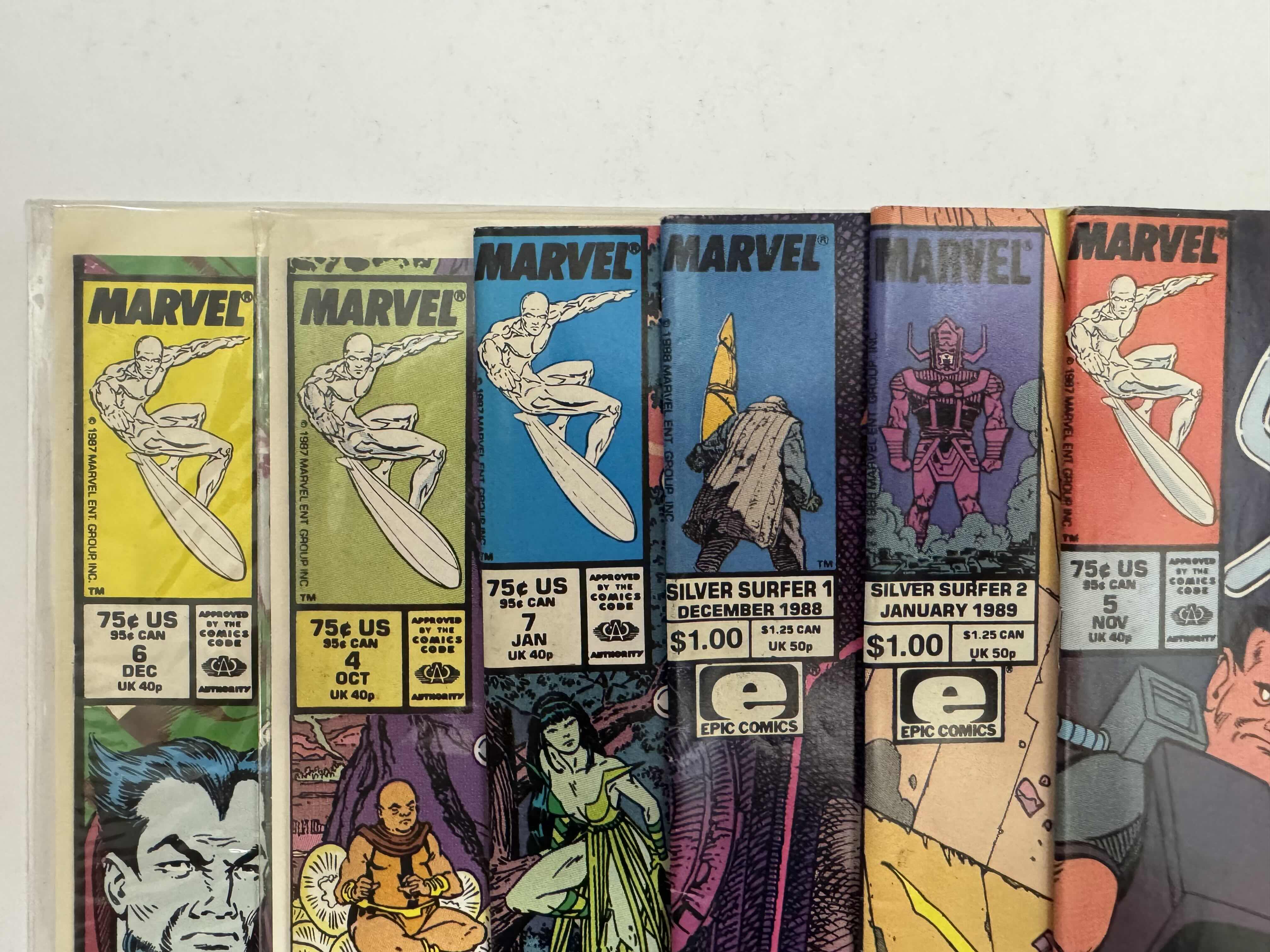 Photo 1 of 6- VINTAGE MARVEL SILVER SURFER COMIC BOOKS