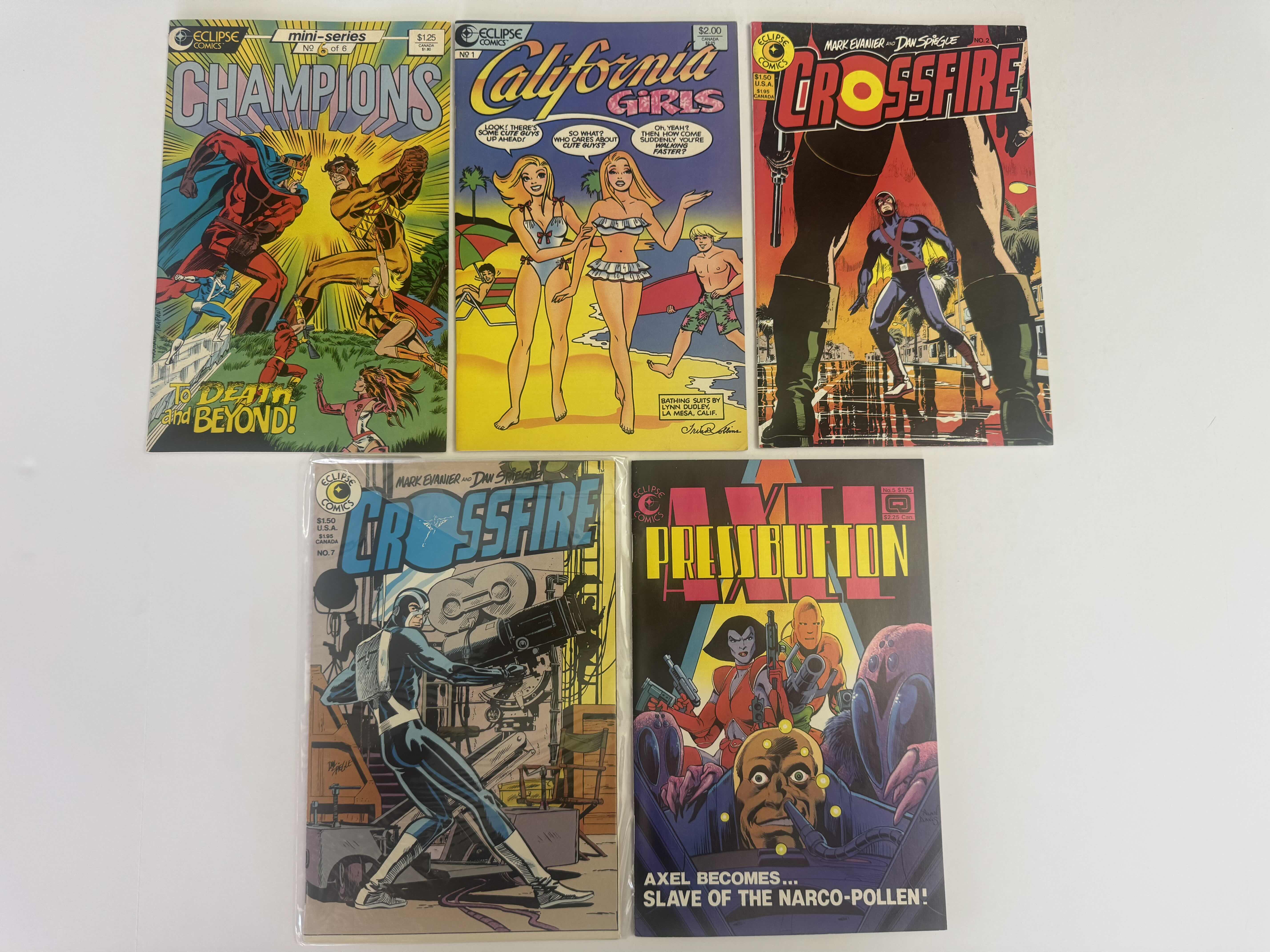 Photo 1 of 5- VINTAGE ECLIPSE COMIC BOOKS