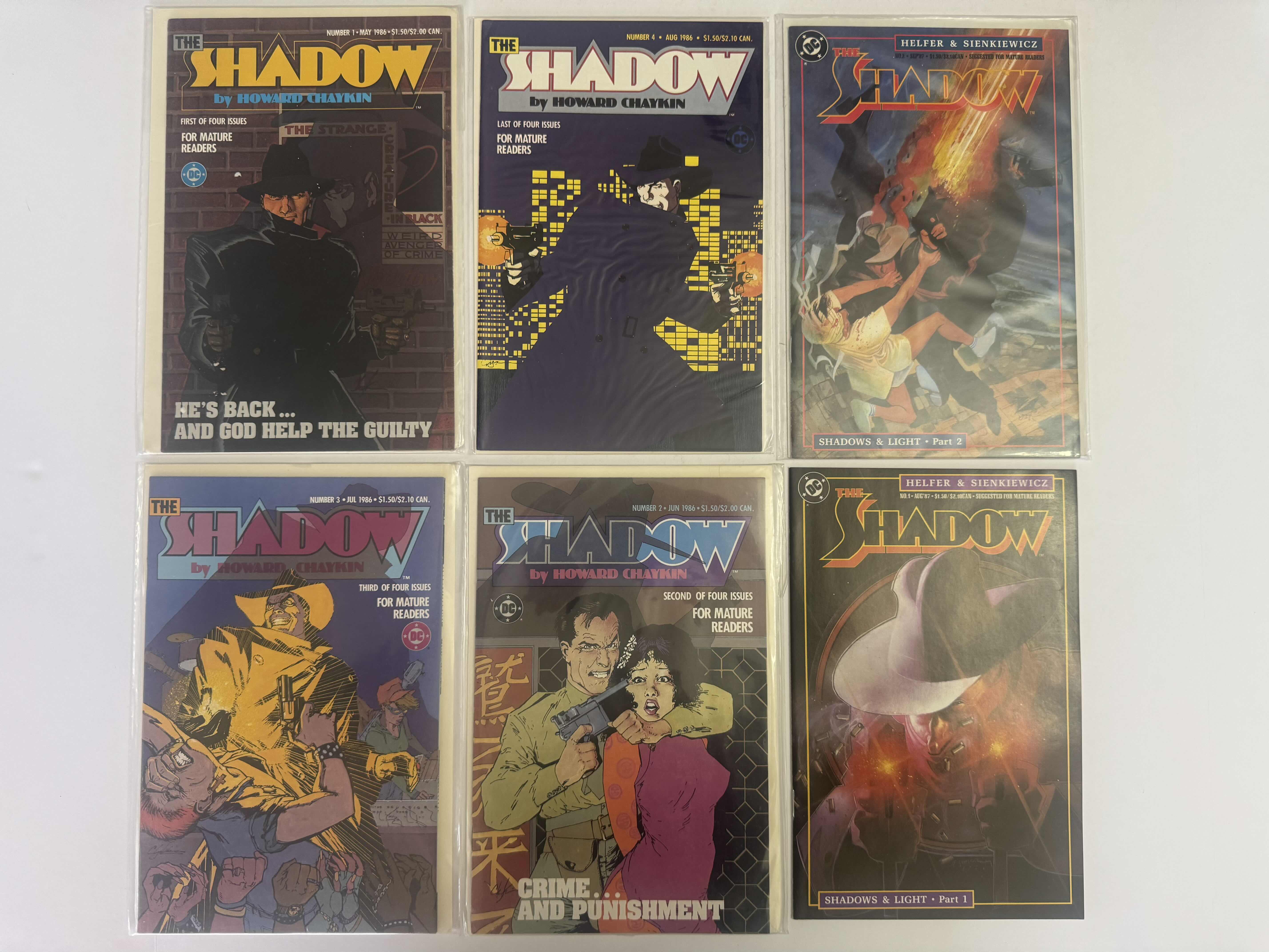 Photo 1 of 6- VINTAGE DC THE SHADOW COMIC BOOKS