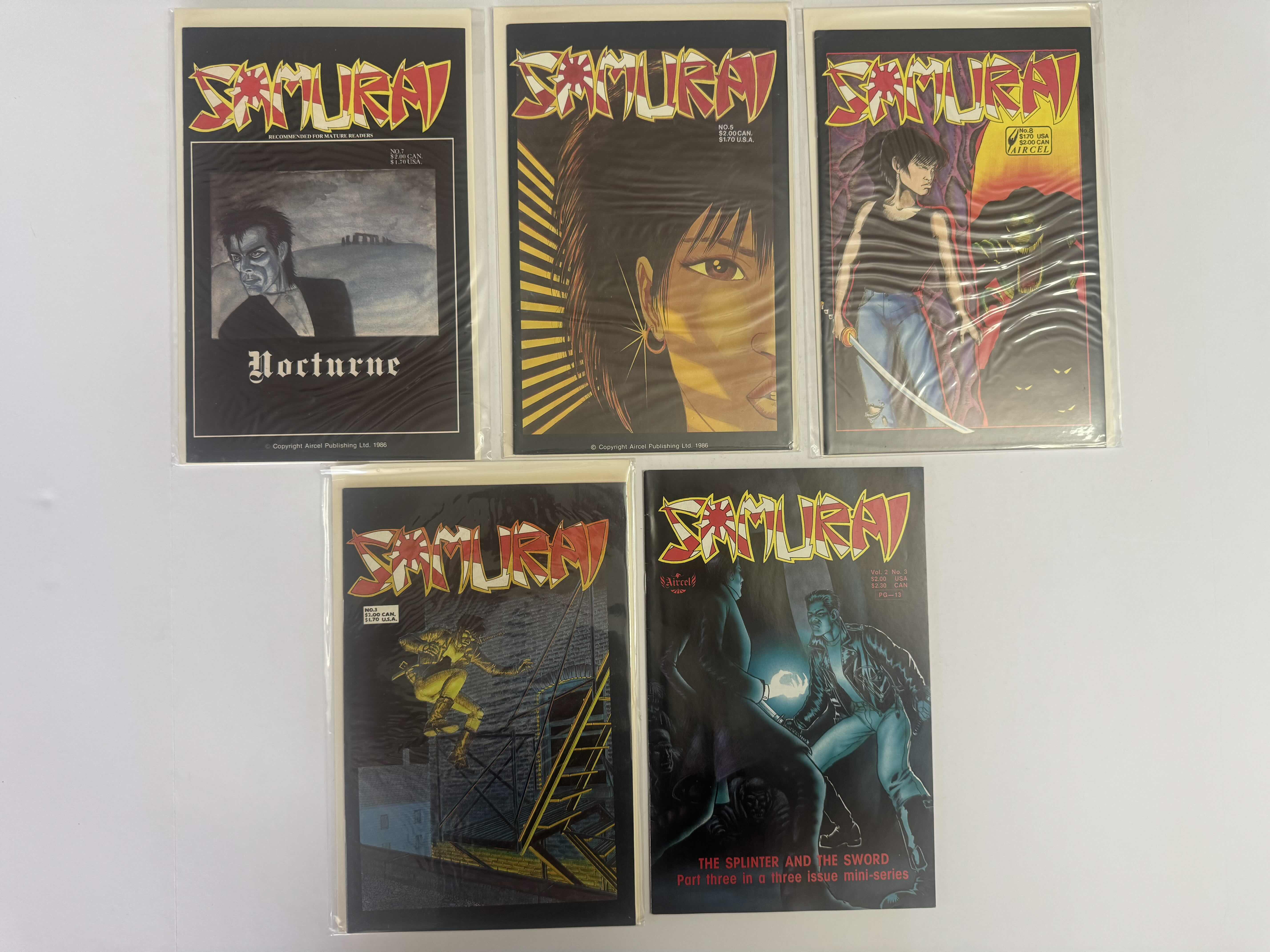 Photo 1 of 5- VINTAGE SAMURAI COMIC BOOKS