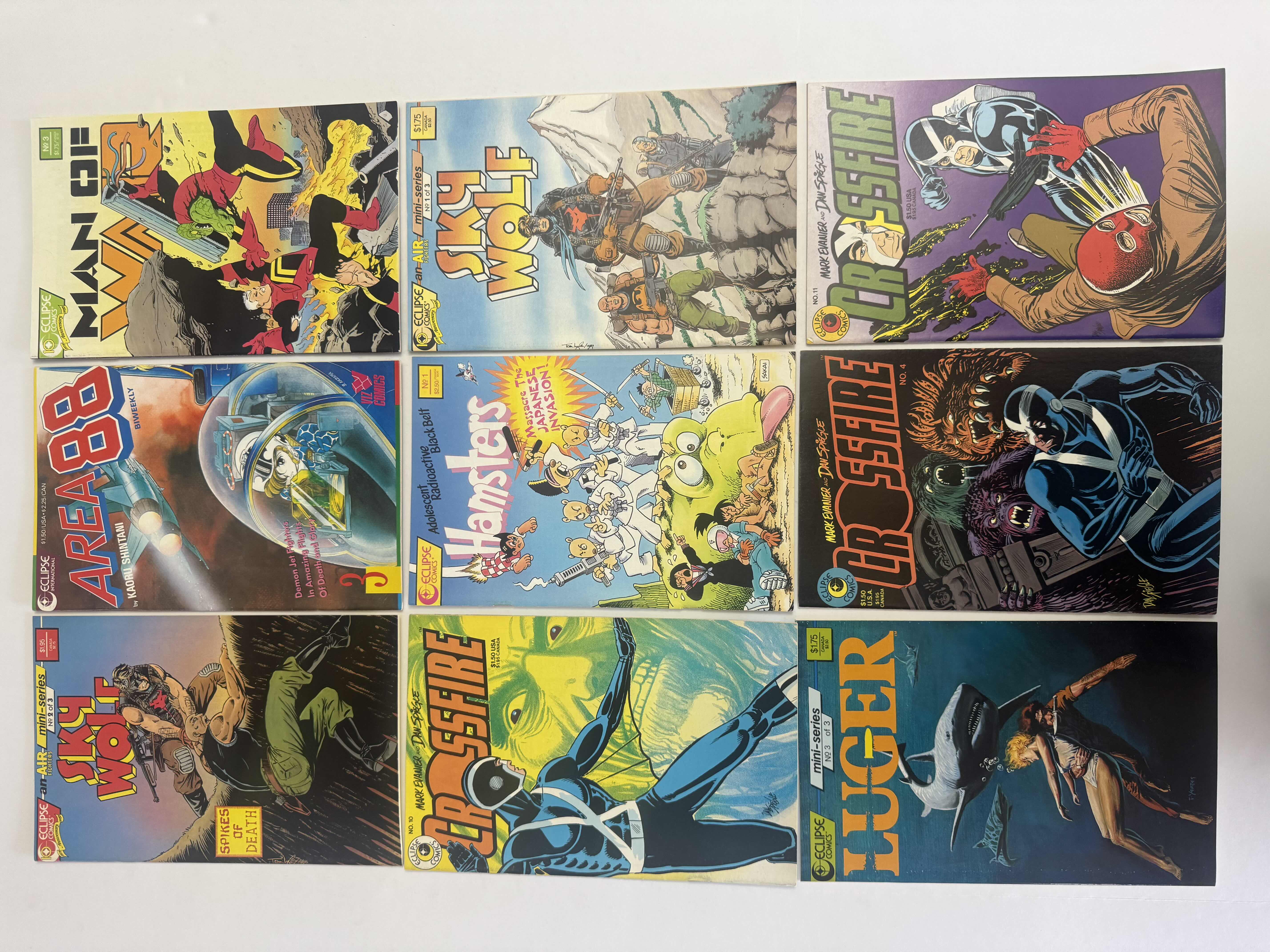 Photo 1 of 9- VINTAGE ECLIPSE COMIC BOOKS