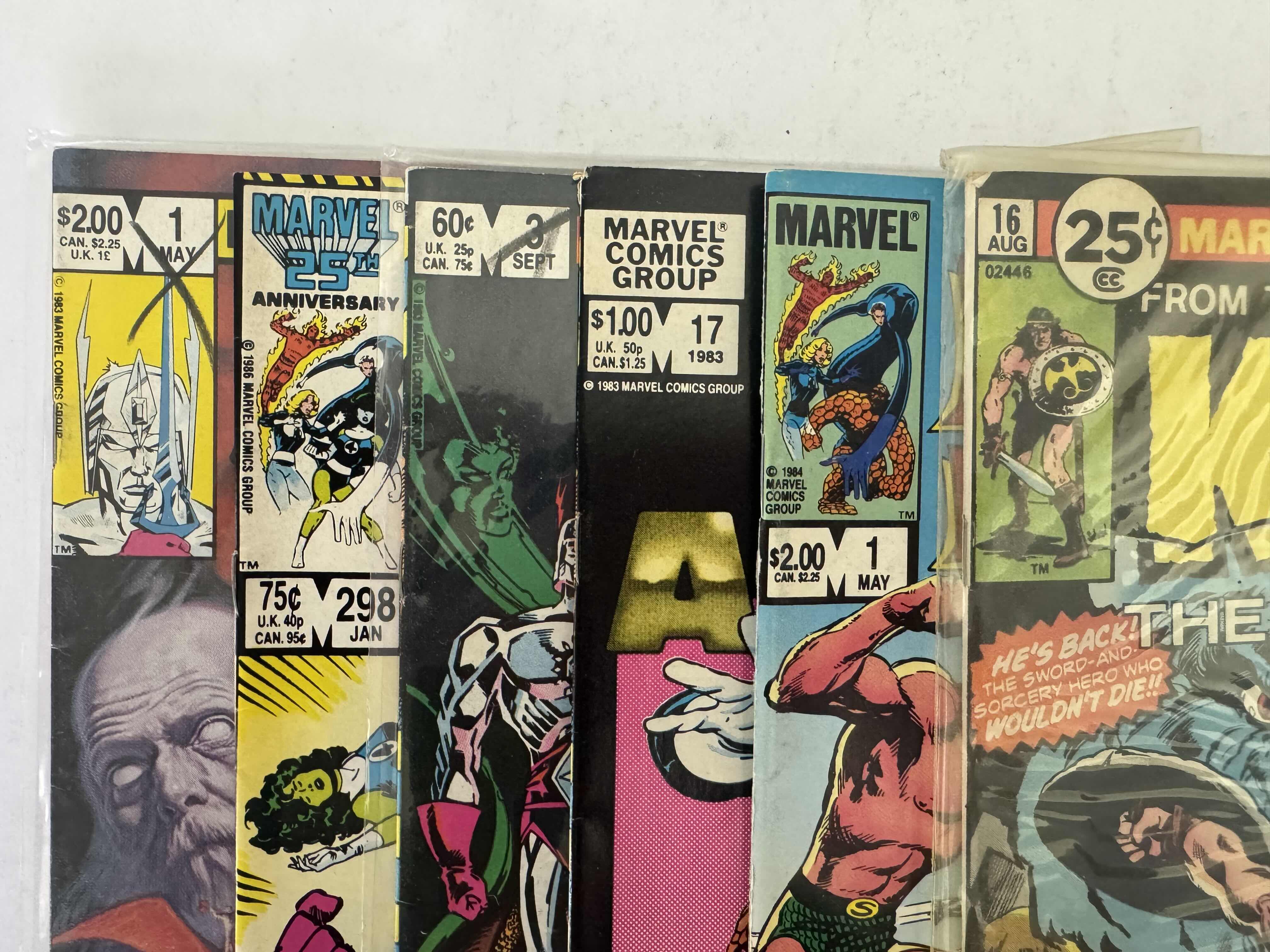 Photo 1 of 6- VINTAGE MARVEL COMIC BOOKS