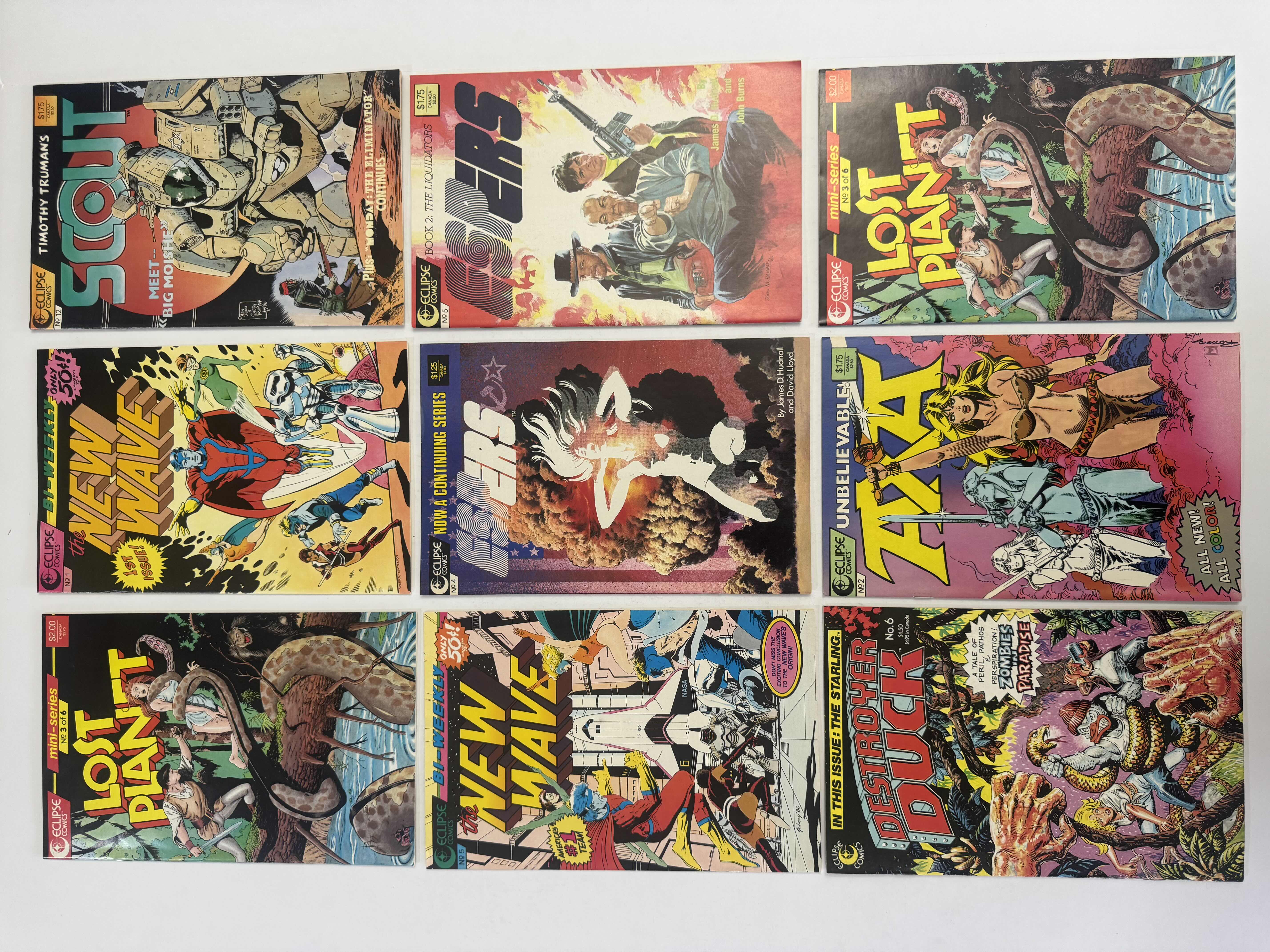 Photo 1 of 9- VINTAGE ECLIPSE COMIC BOOKS