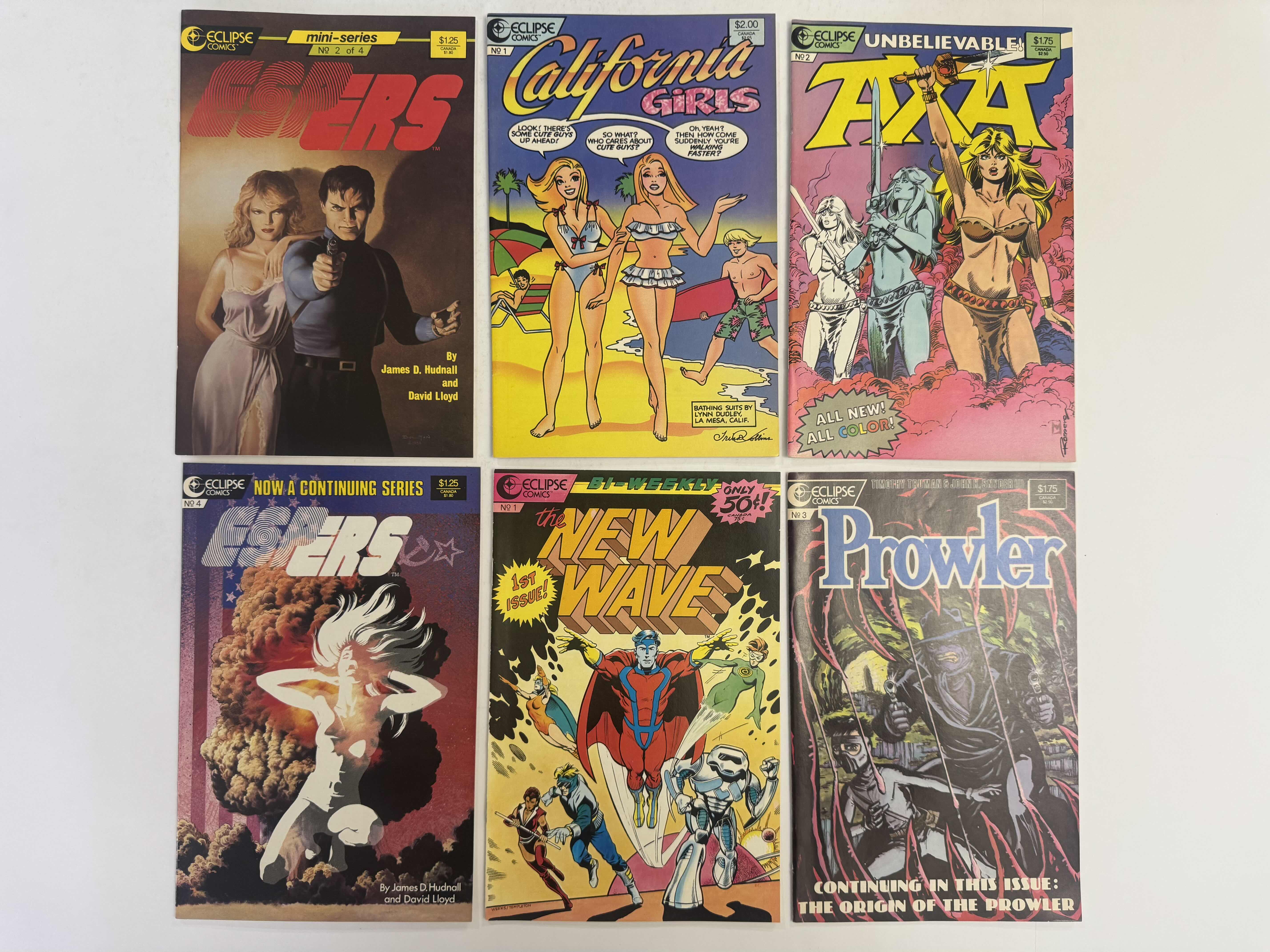 Photo 1 of 6- VINTAGE ECLIPSE COMIC BOOKS