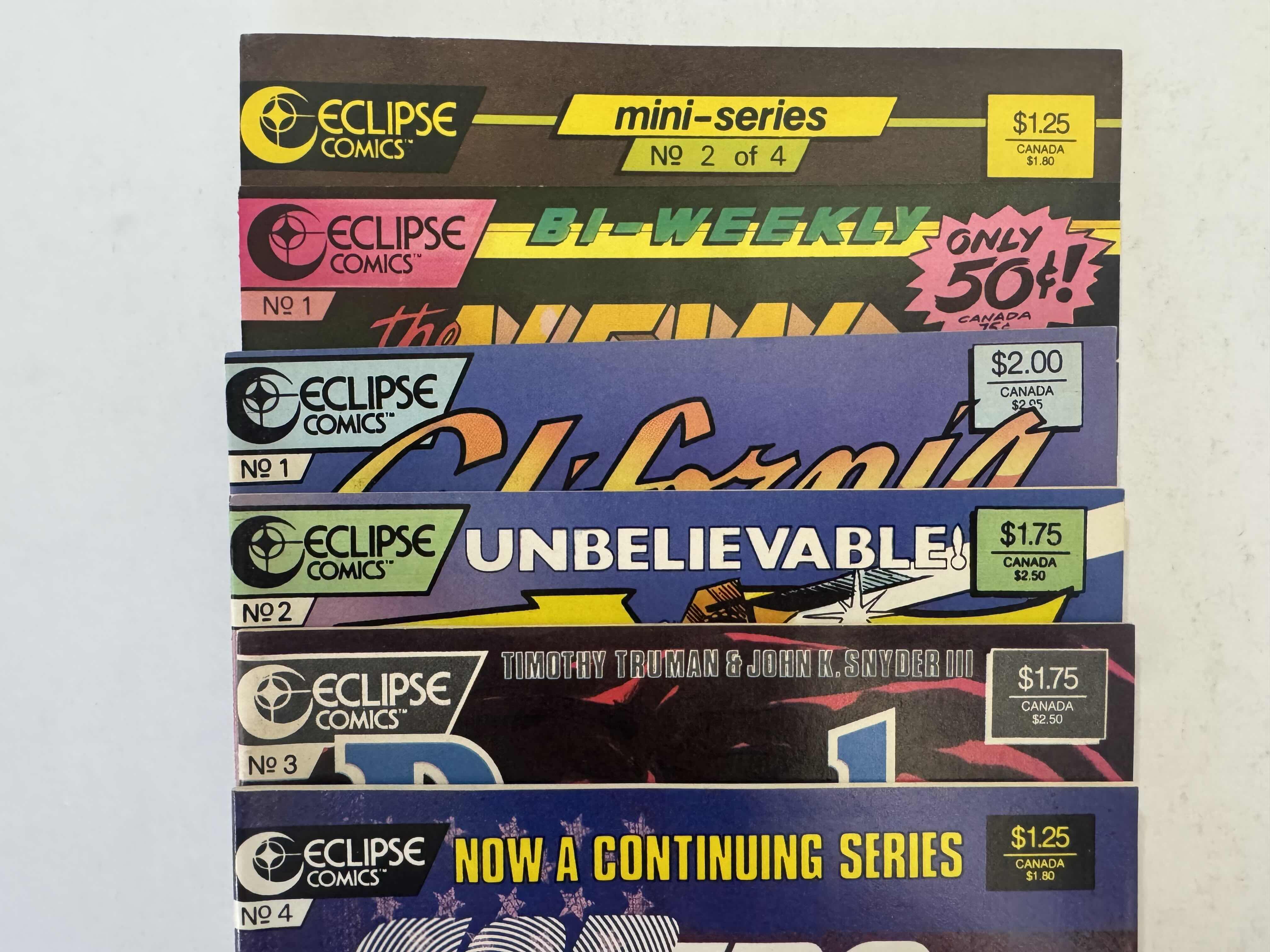 Photo 1 of 6- VINTAGE ECLIPSE COMIC BOOKS