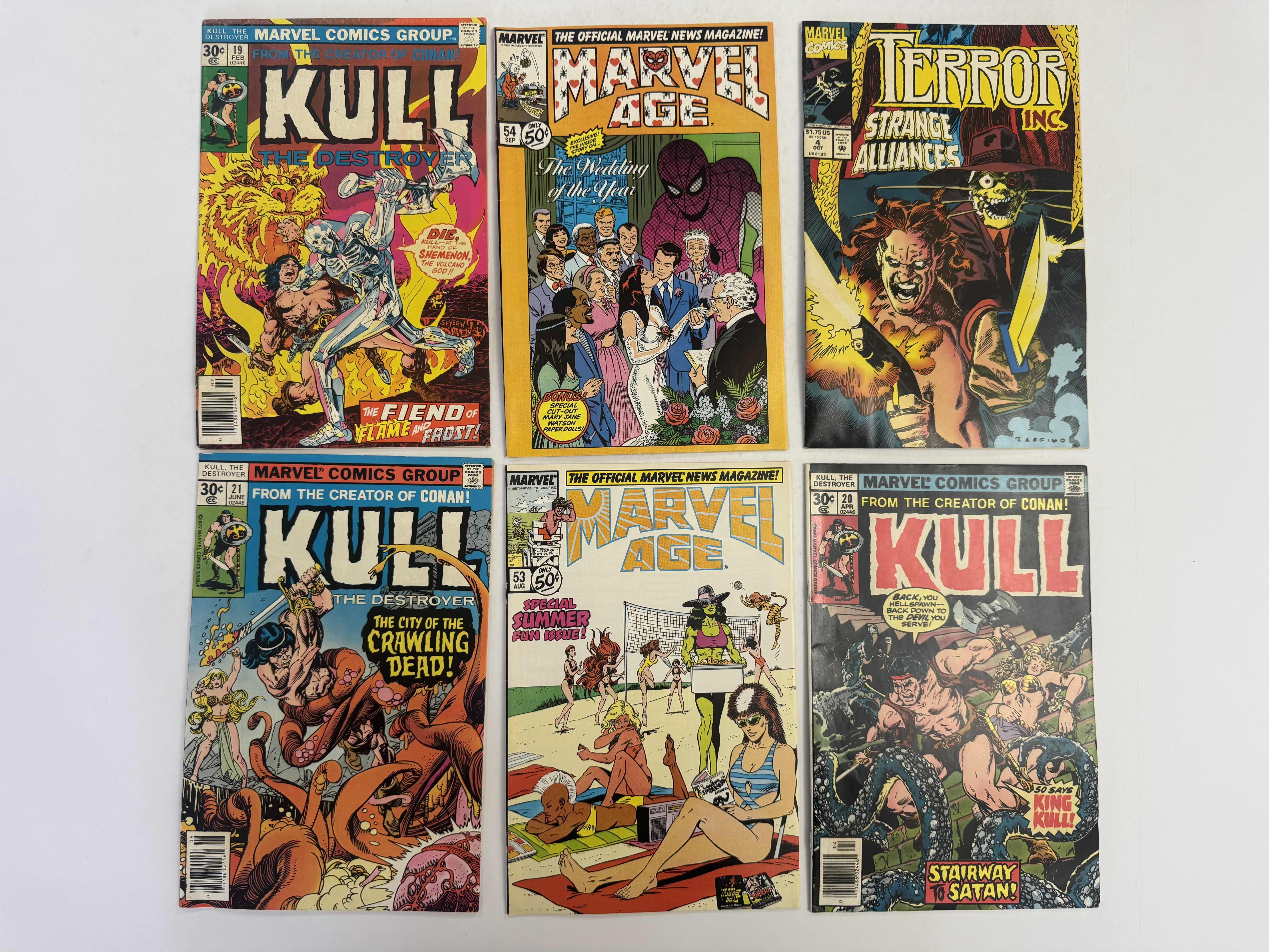 Photo 1 of 6- VINTAGE MARVEL COMIC BOOKS