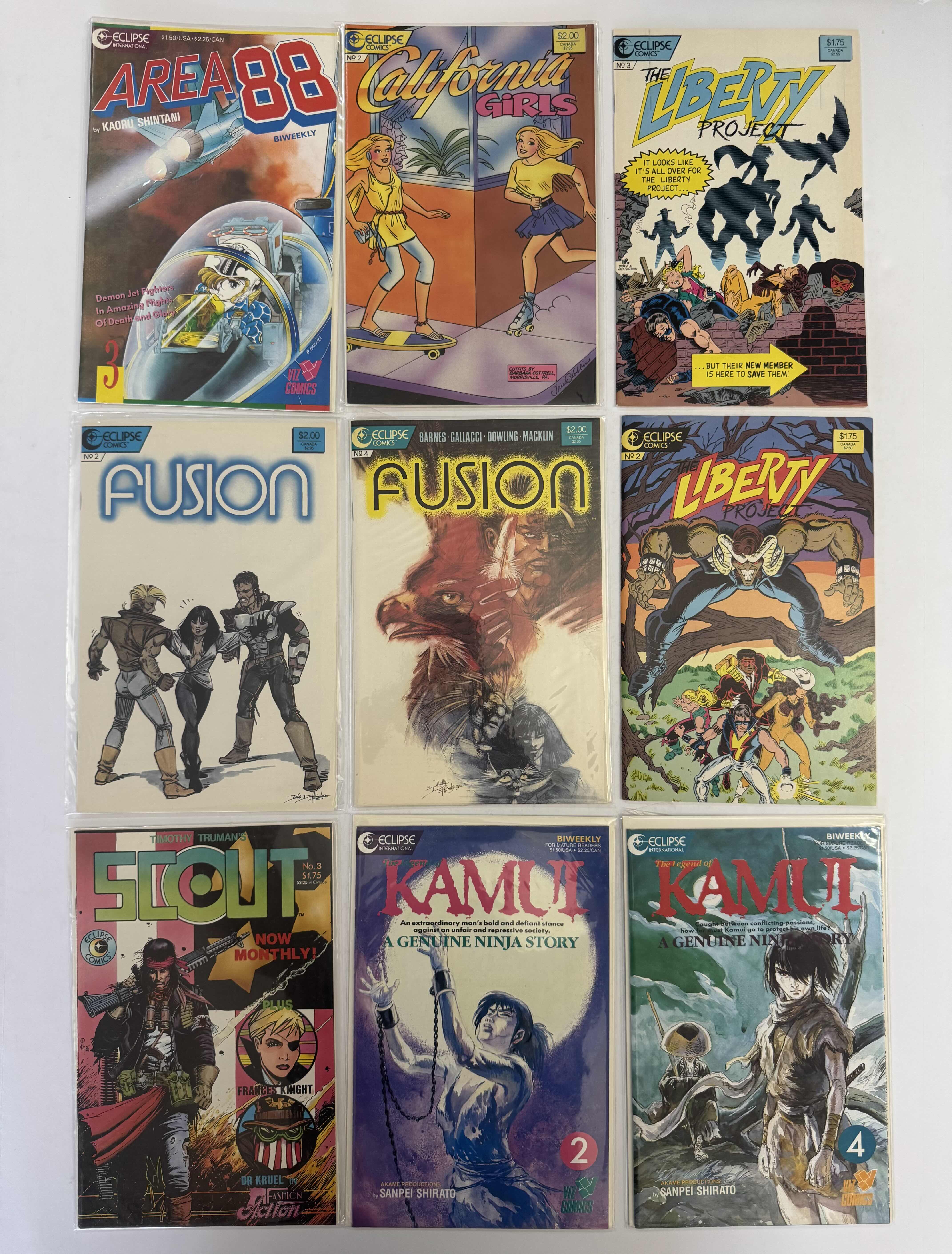 Photo 1 of 9- VINTAGE ECLIPSE COMIC BOOKS