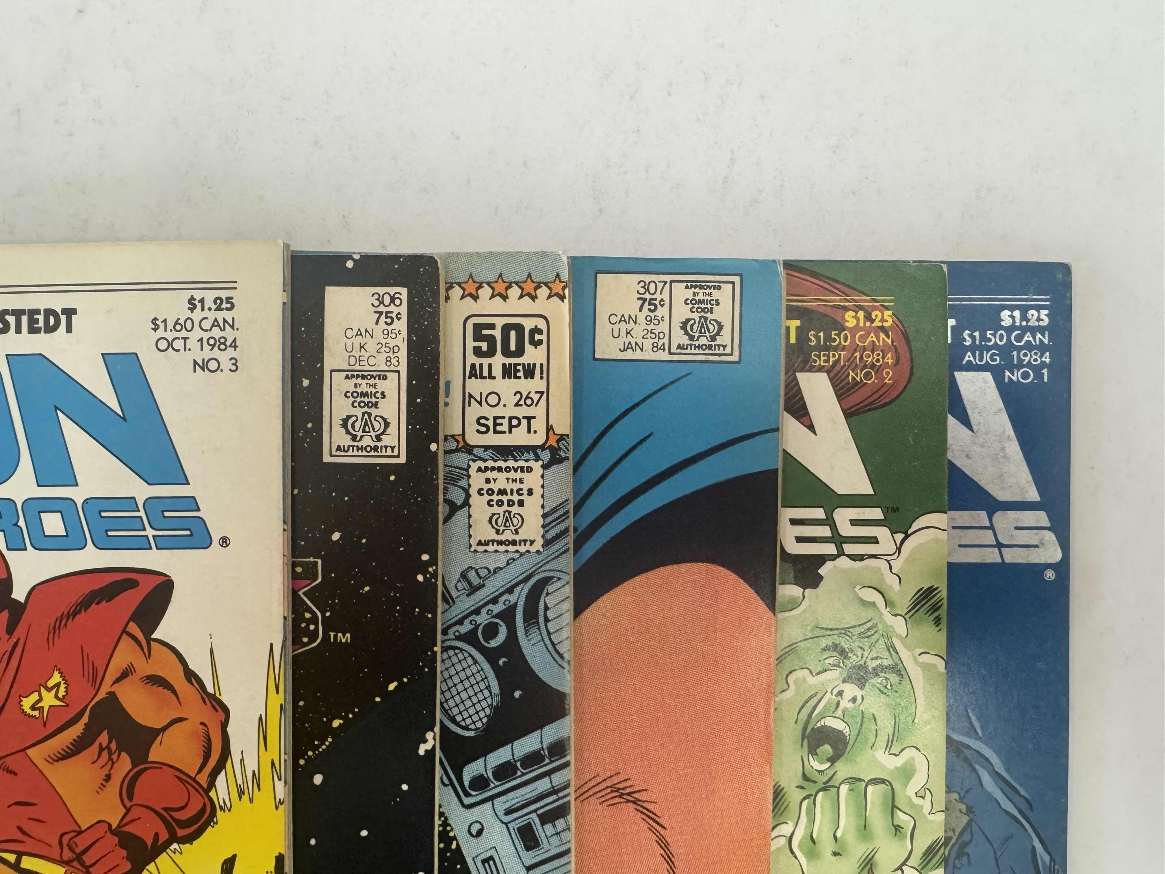 Photo 1 of 6- VINTAGE DC LEGION OF SUPER HEROES COMIC BOOKS