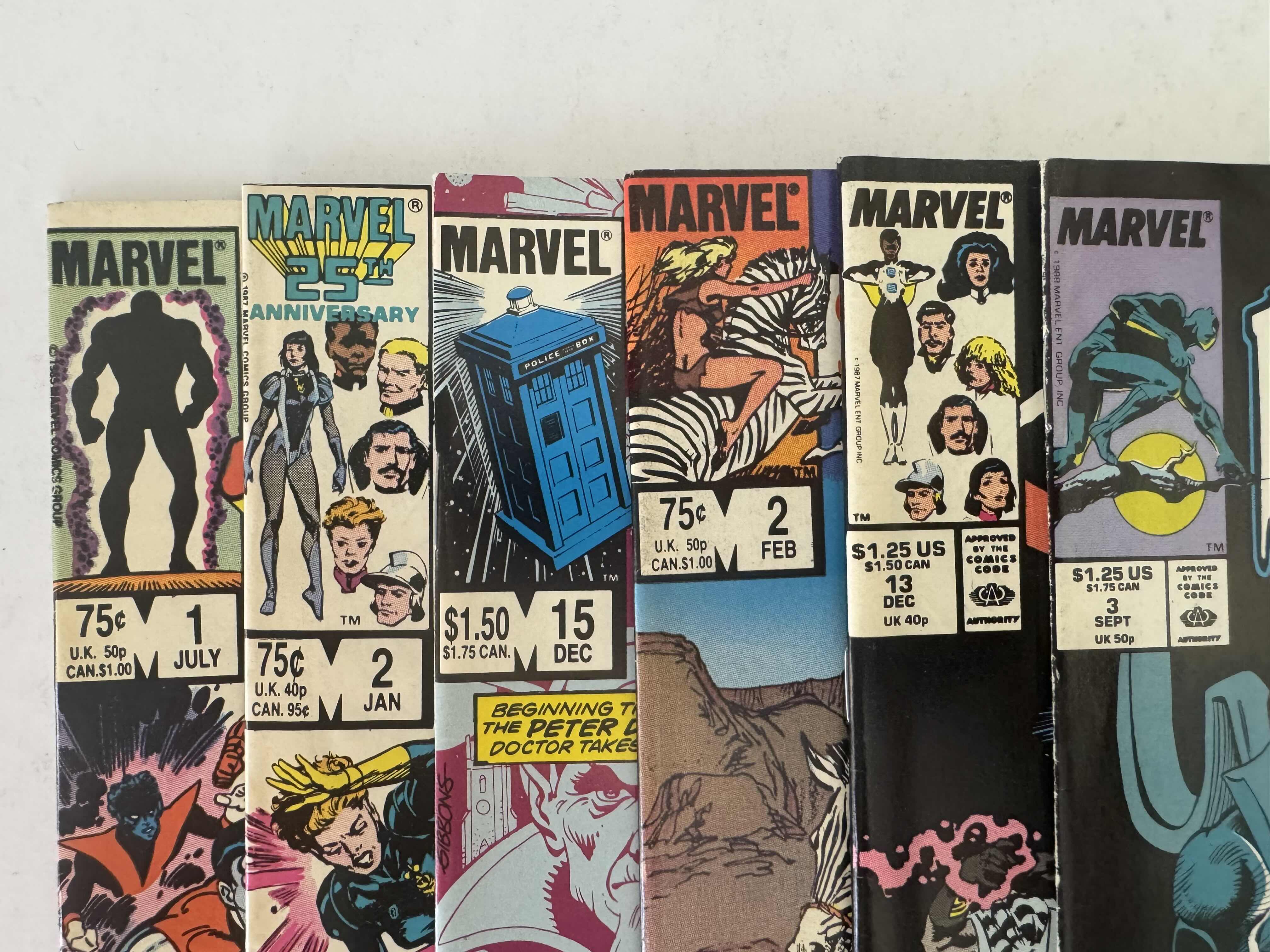 Photo 1 of 6- VINTAGE MARVEL COMIC BOOKS