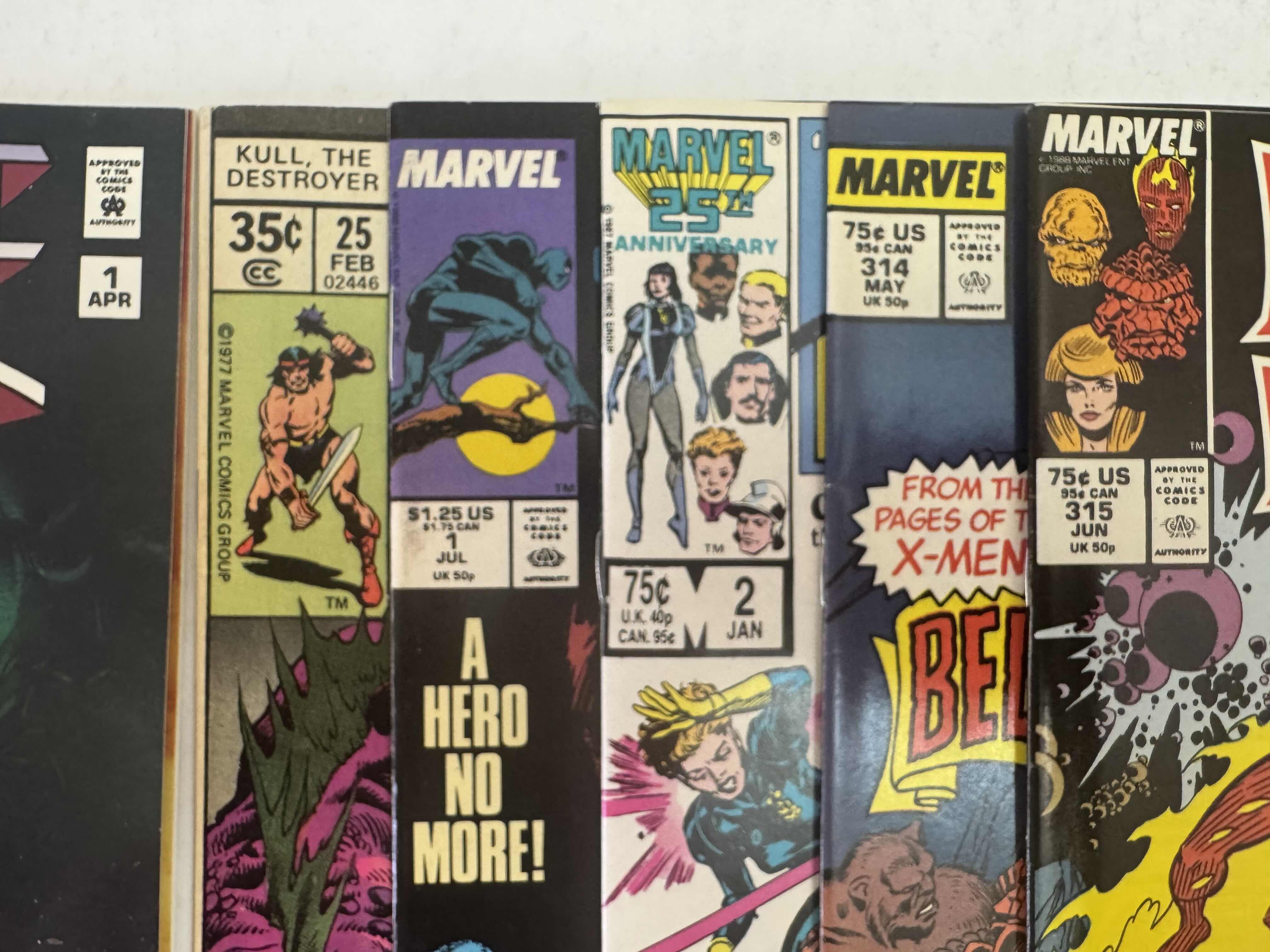 Photo 1 of 6- VINTAGE MARVEL COMIC BOOKS