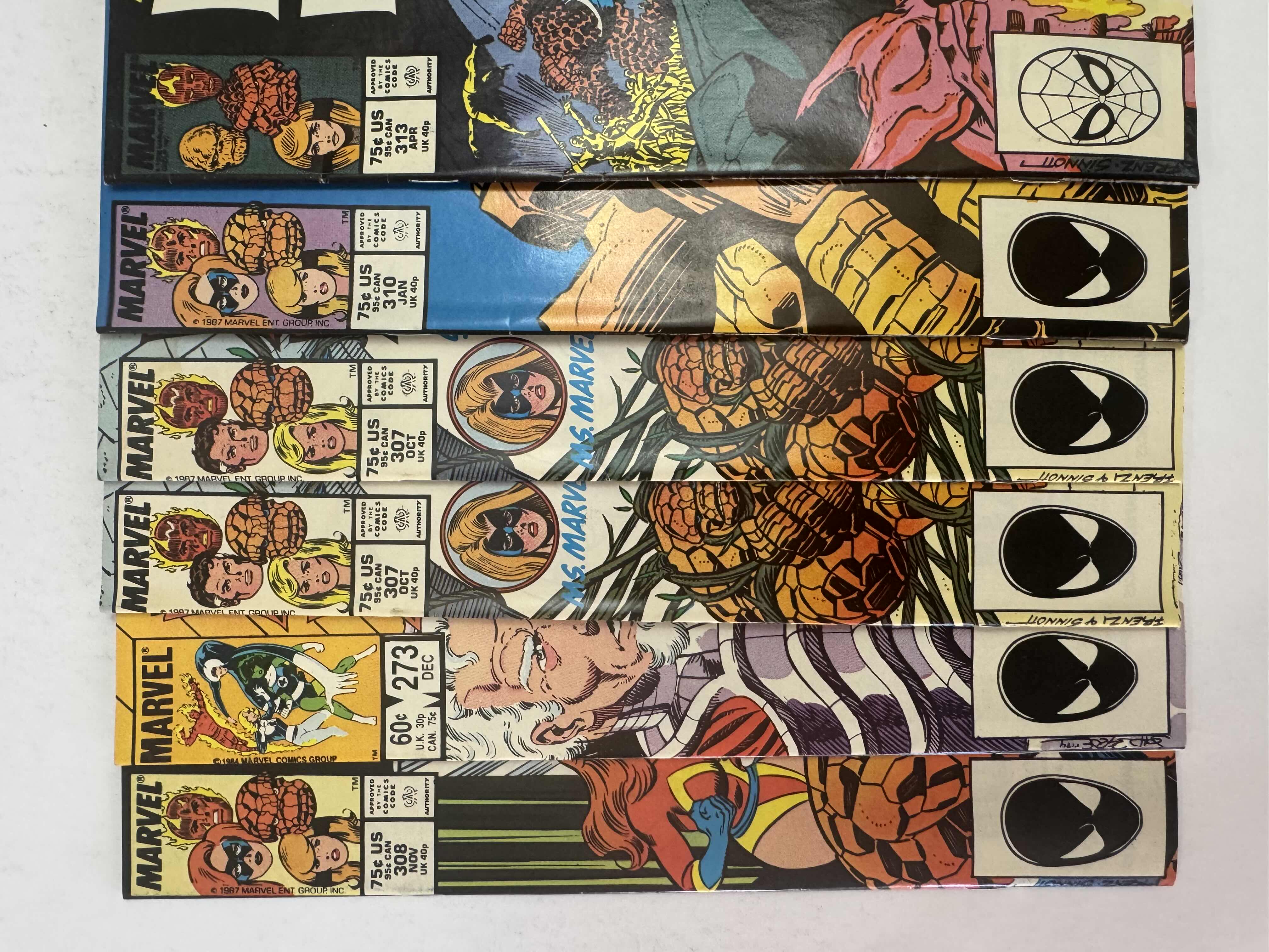 Photo 1 of 6- VINTAGE MARVEL FANTASTIC FOUR COMIC BOOKS