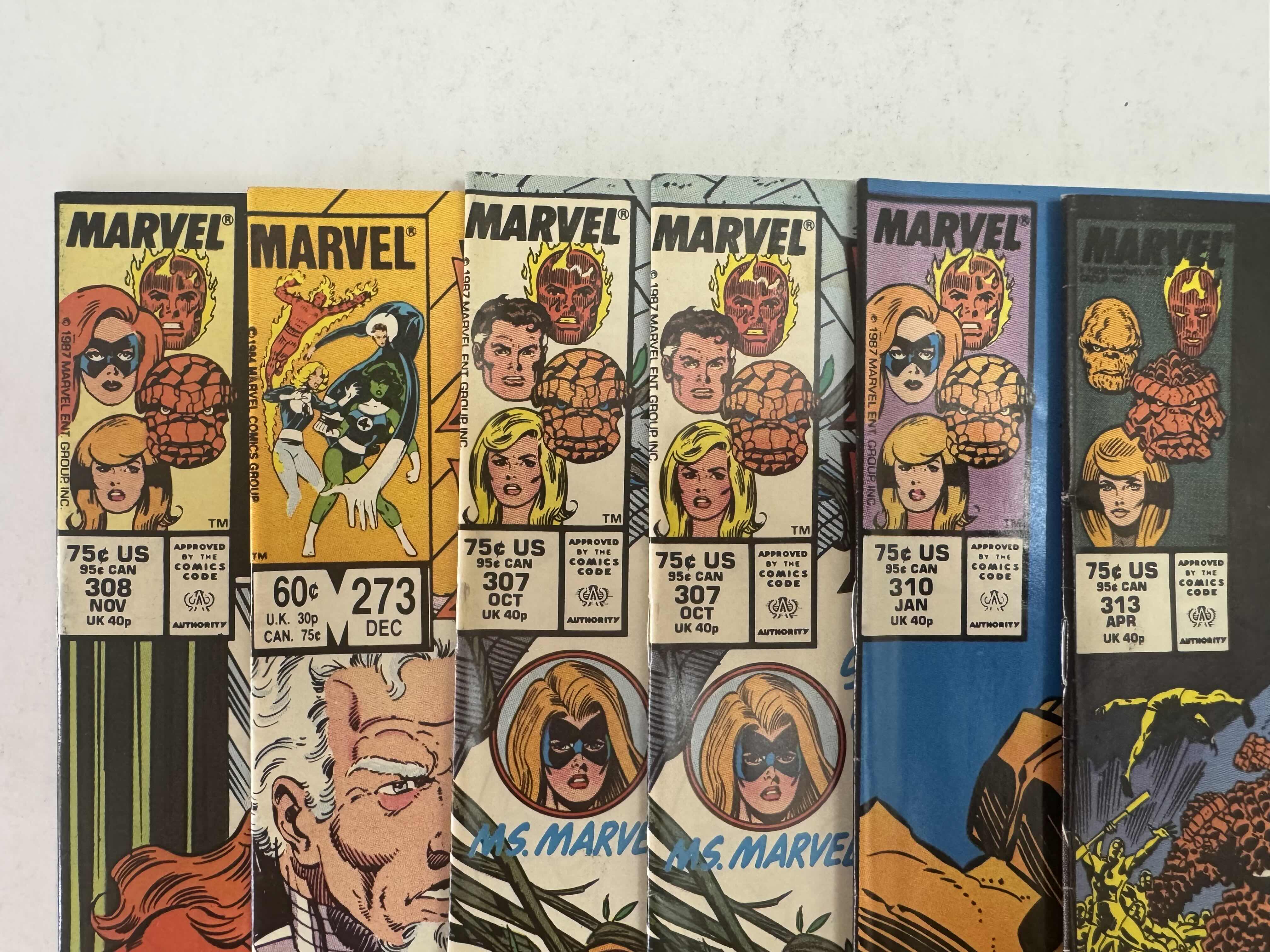 Photo 1 of 6- VINTAGE MARVEL FANTASTIC FOUR COMIC BOOKS