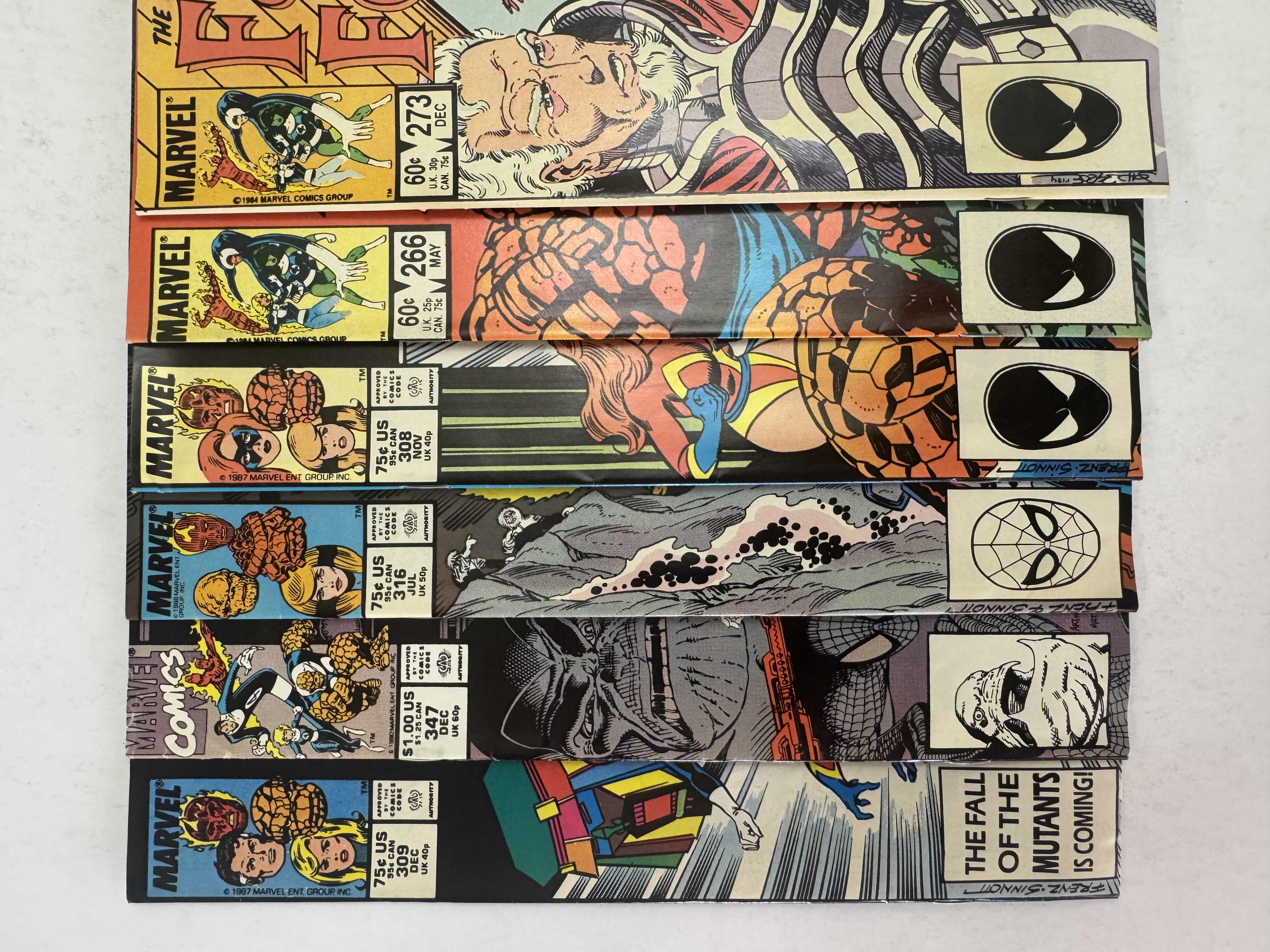 Photo 1 of 6- VINTAGE MARVEL FANTASTIC FOUR COMIC BOOKS