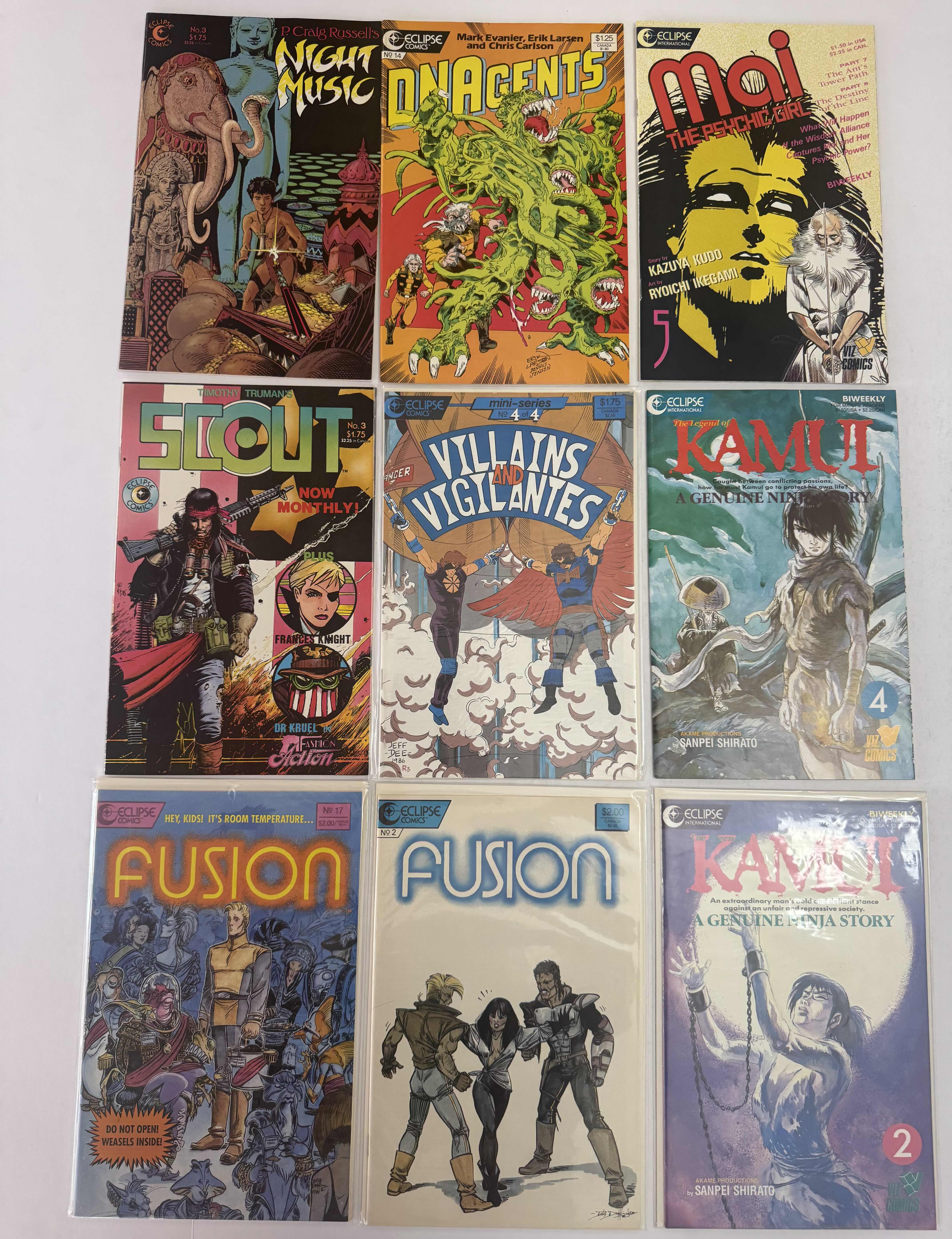 Photo 1 of 9- VINTAGE ECLIPSE COMIC BOOKS