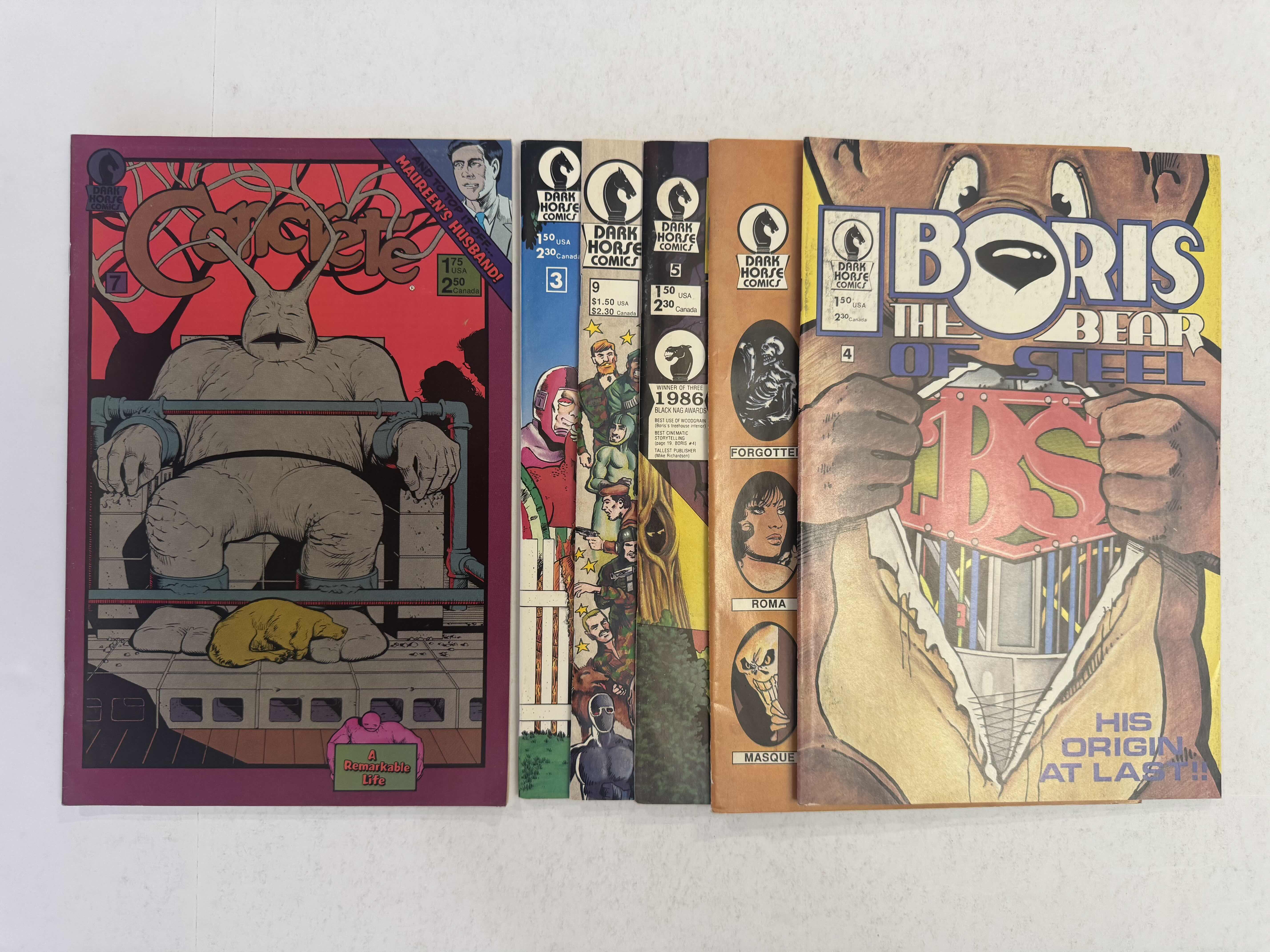 Photo 1 of 6- VINTAGE DARK HORSE COMIC BOOKS
