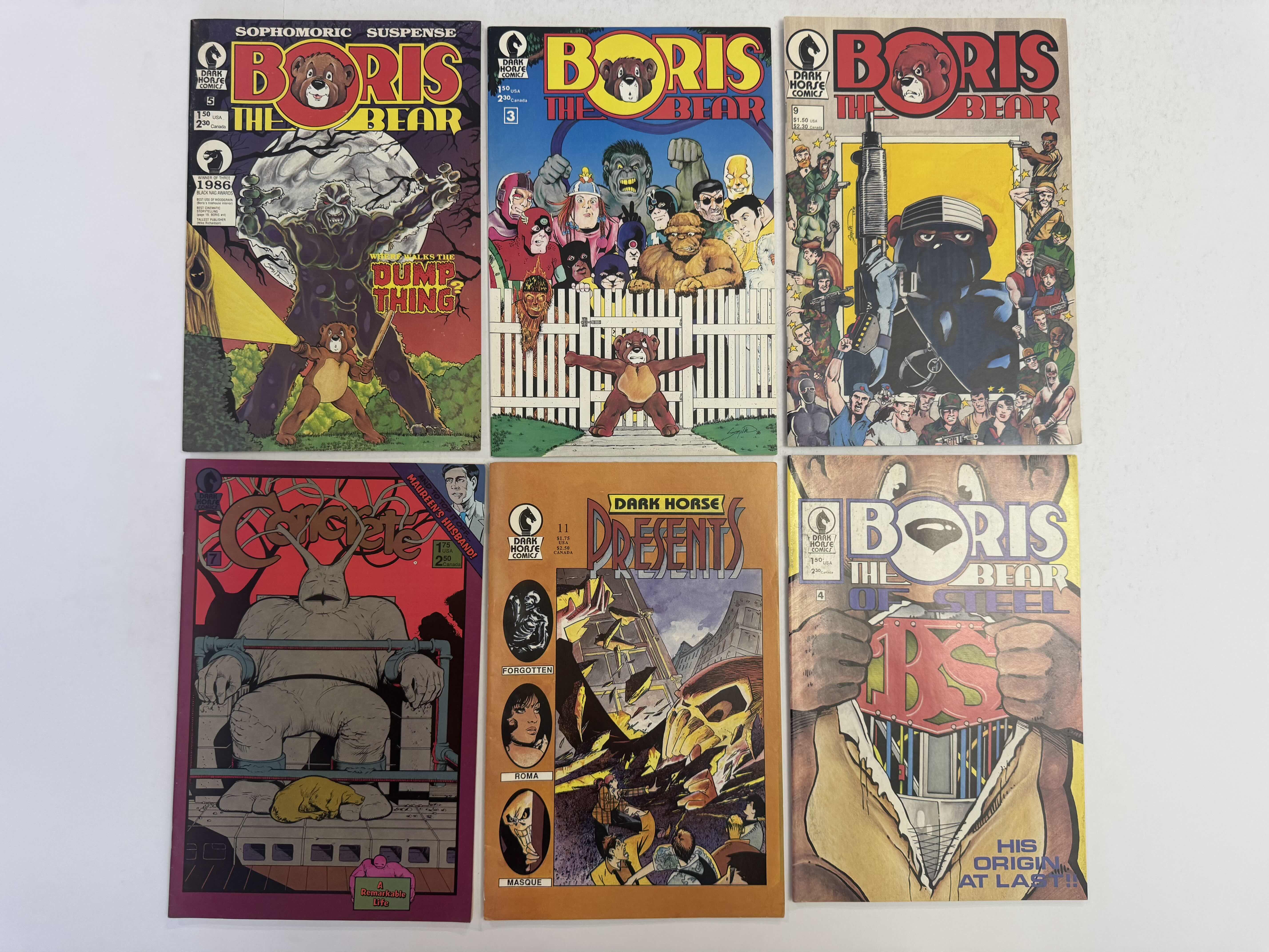 Photo 1 of 6- VINTAGE DARK HORSE COMIC BOOKS
