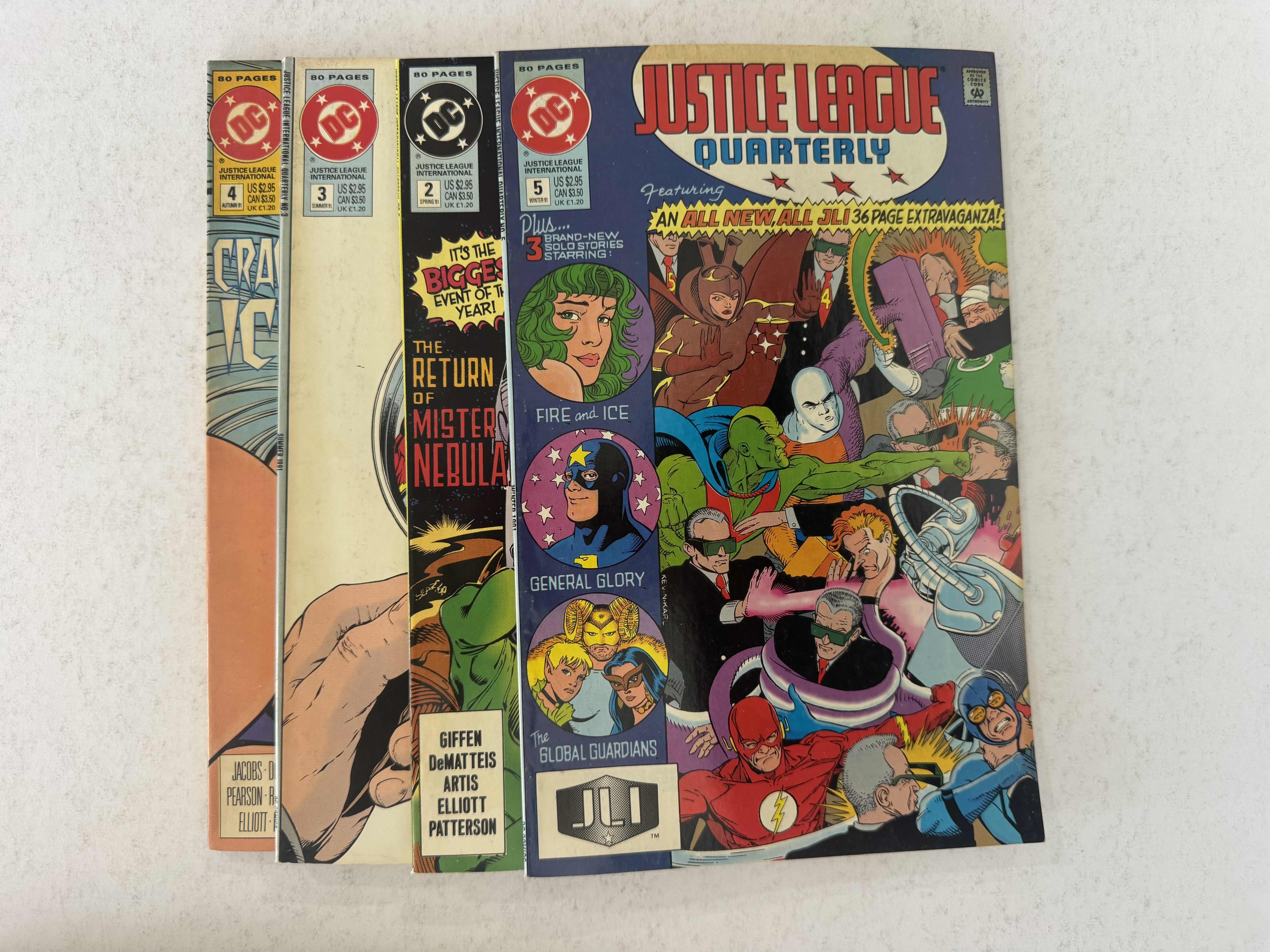 Photo 1 of 9- VINTAGE JUSTICE LEAGUE QUATERLY COMIC BOOKS, ISSUES 2-10