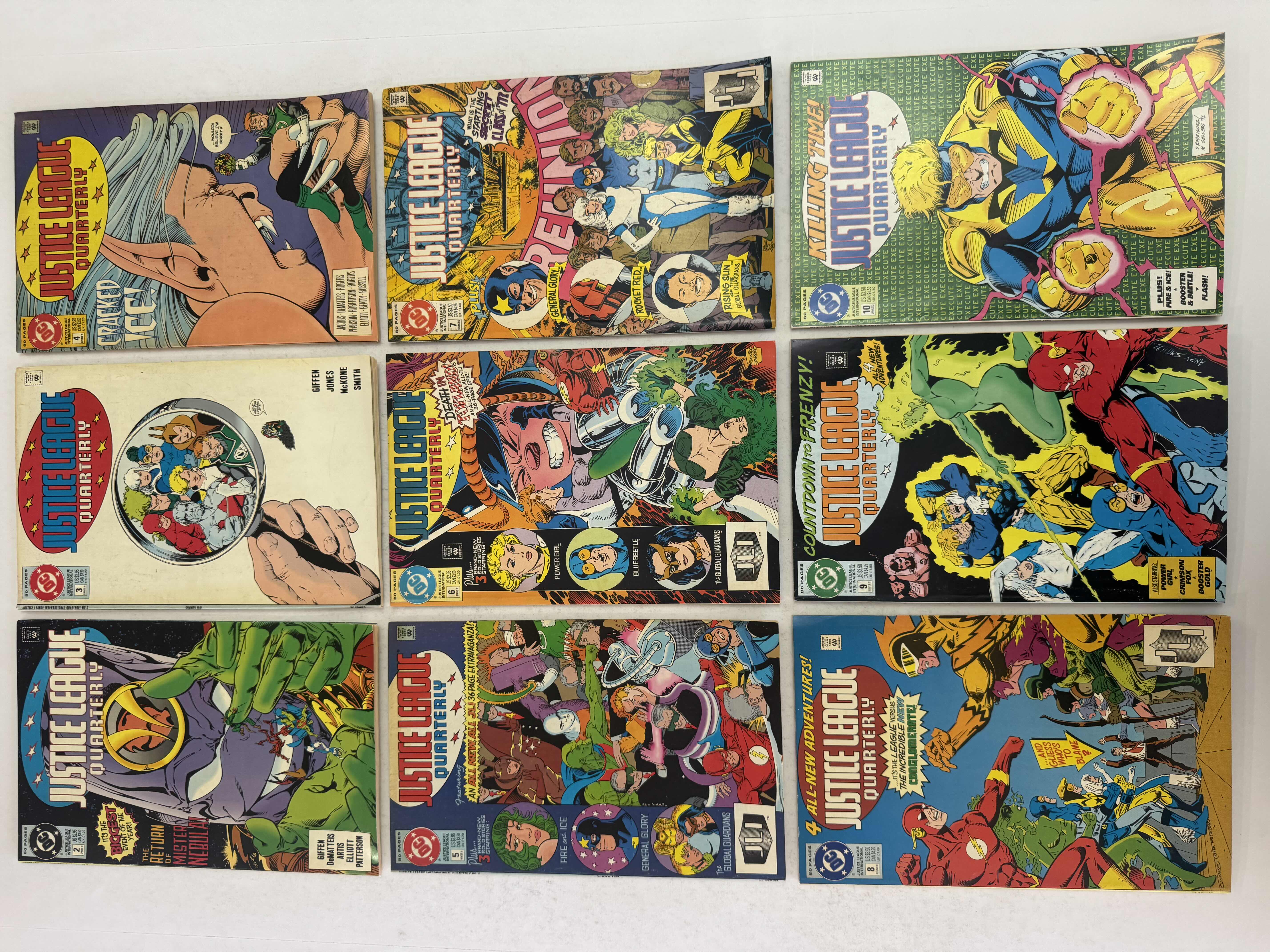 Photo 1 of 9- VINTAGE JUSTICE LEAGUE QUATERLY COMIC BOOKS, ISSUES 2-10