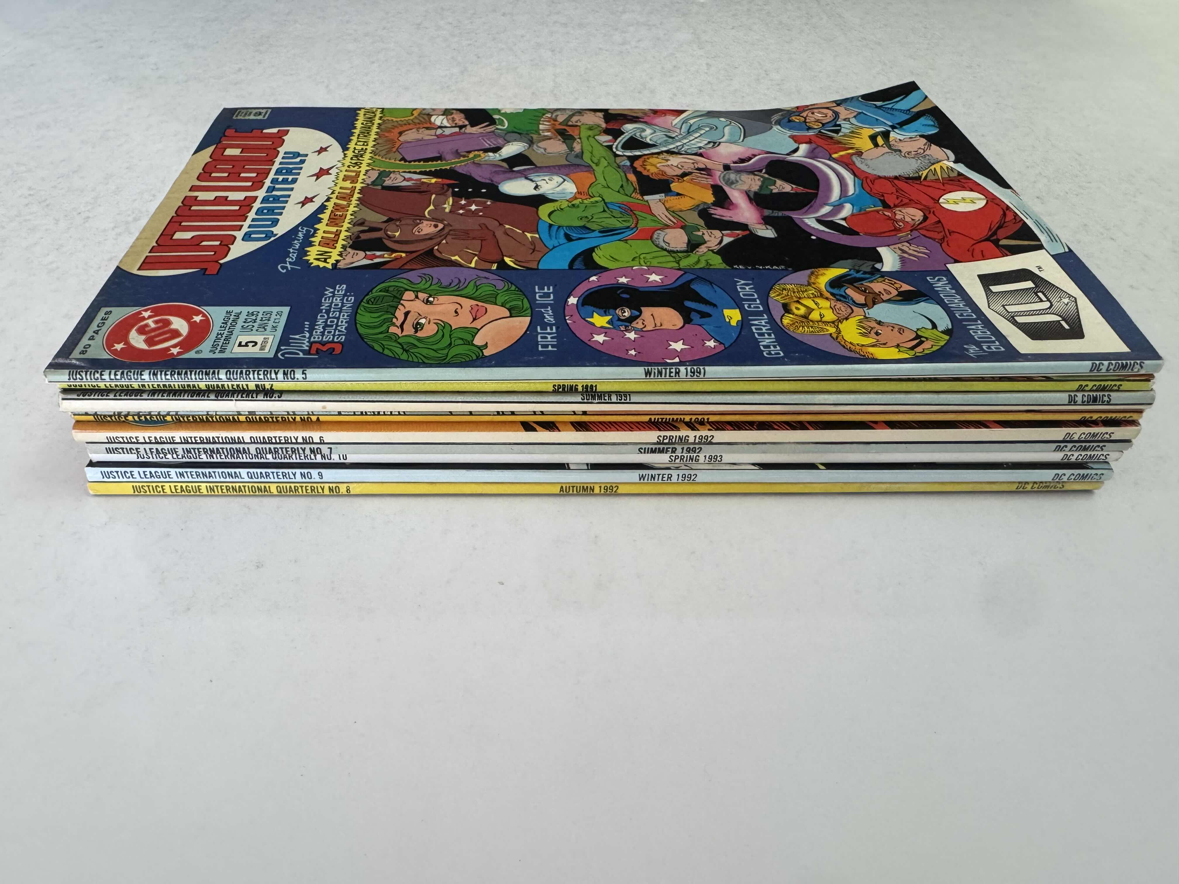 Photo 1 of 9- VINTAGE JUSTICE LEAGUE QUATERLY COMIC BOOKS, ISSUES 2-10